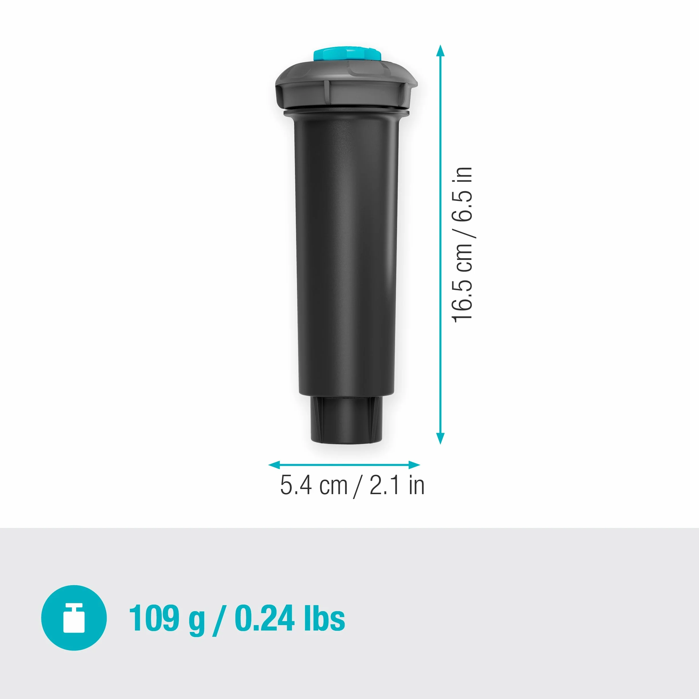 Gardena system tryskaczowy, wpuszczana deszczownica SD30: System nawadniania Pop Up do małych powierzchni trawników do 30 m², zasięg 1,5-3 m, z dyszą rozp., gwint wewn. 1/2 cala (8241-20)