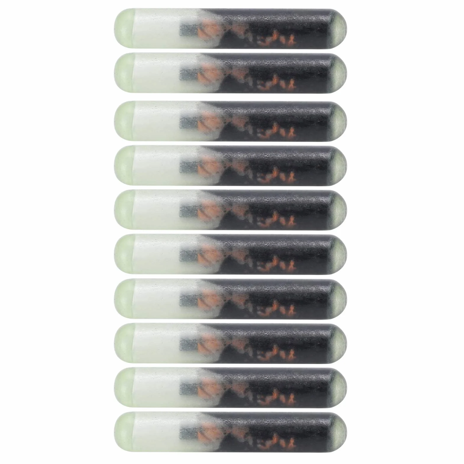 10 szklanych mikroczipów do implantacji u psów i kotów (2,12 mm), z lekką etykietą i szklaną rurką – idealne dla domowych zwierząt.