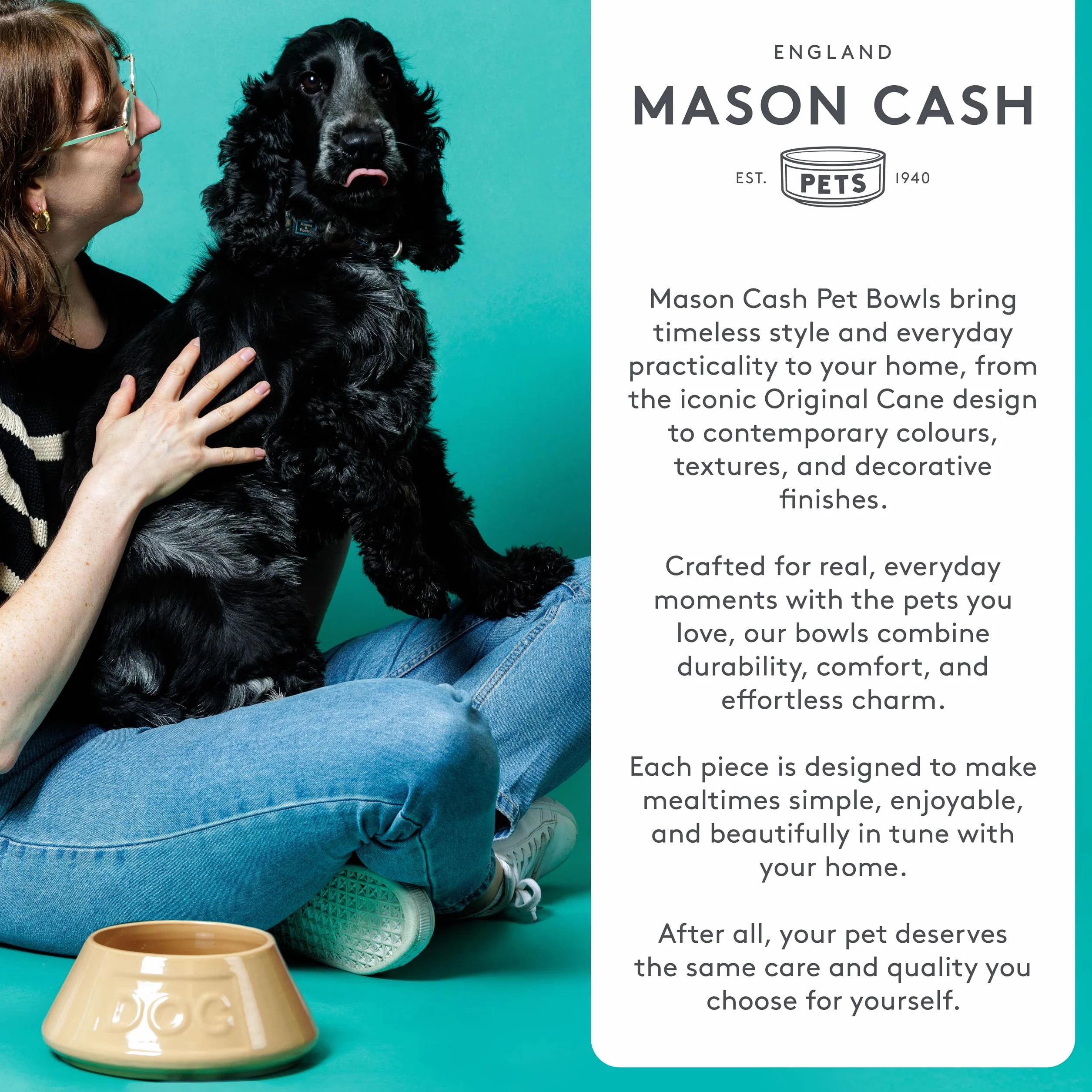 Mason Cash Color Mix kremowy spodek dla kota 13 cm