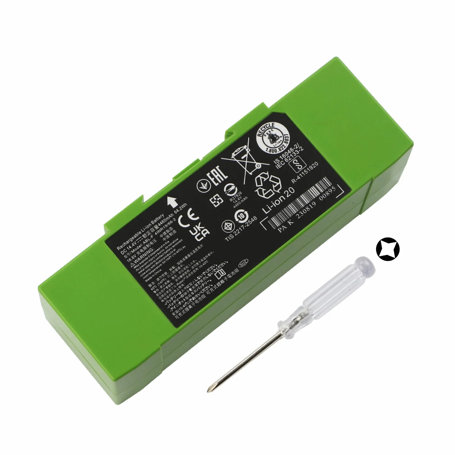 ABL-F Batterie Compatible with iRobot Roomba i6 i4 Plus i4+ i3 i3+ 3150 i3152 e5 e6 J9+ i8 i8+ i8550 J7 J7+ J7 Plus J7550 J7150 i7 i7+ i7158 i7550 i755020 i7156 i7556 i7558 Series Vacuum Cleaner