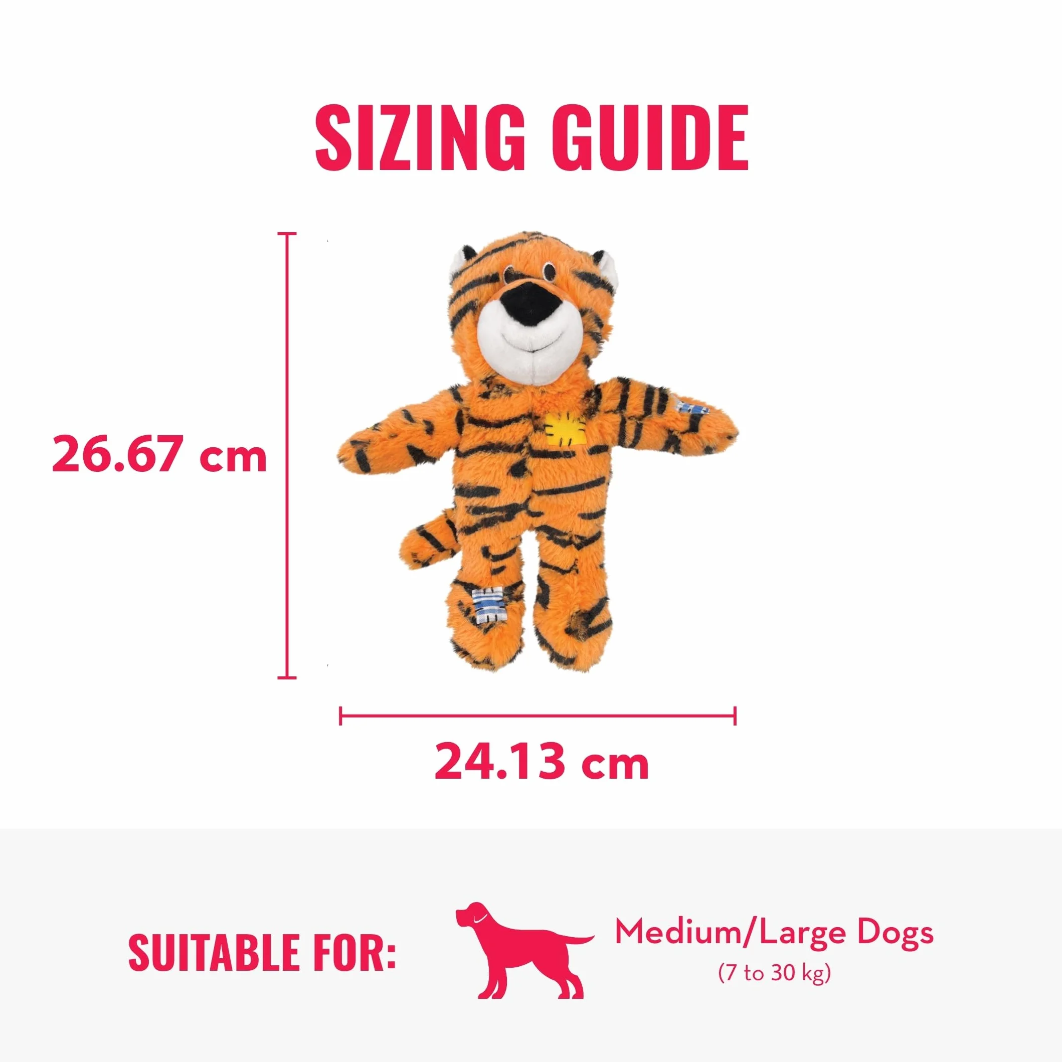 KONG Wild Knots Tiger M/L zabawka dla psa