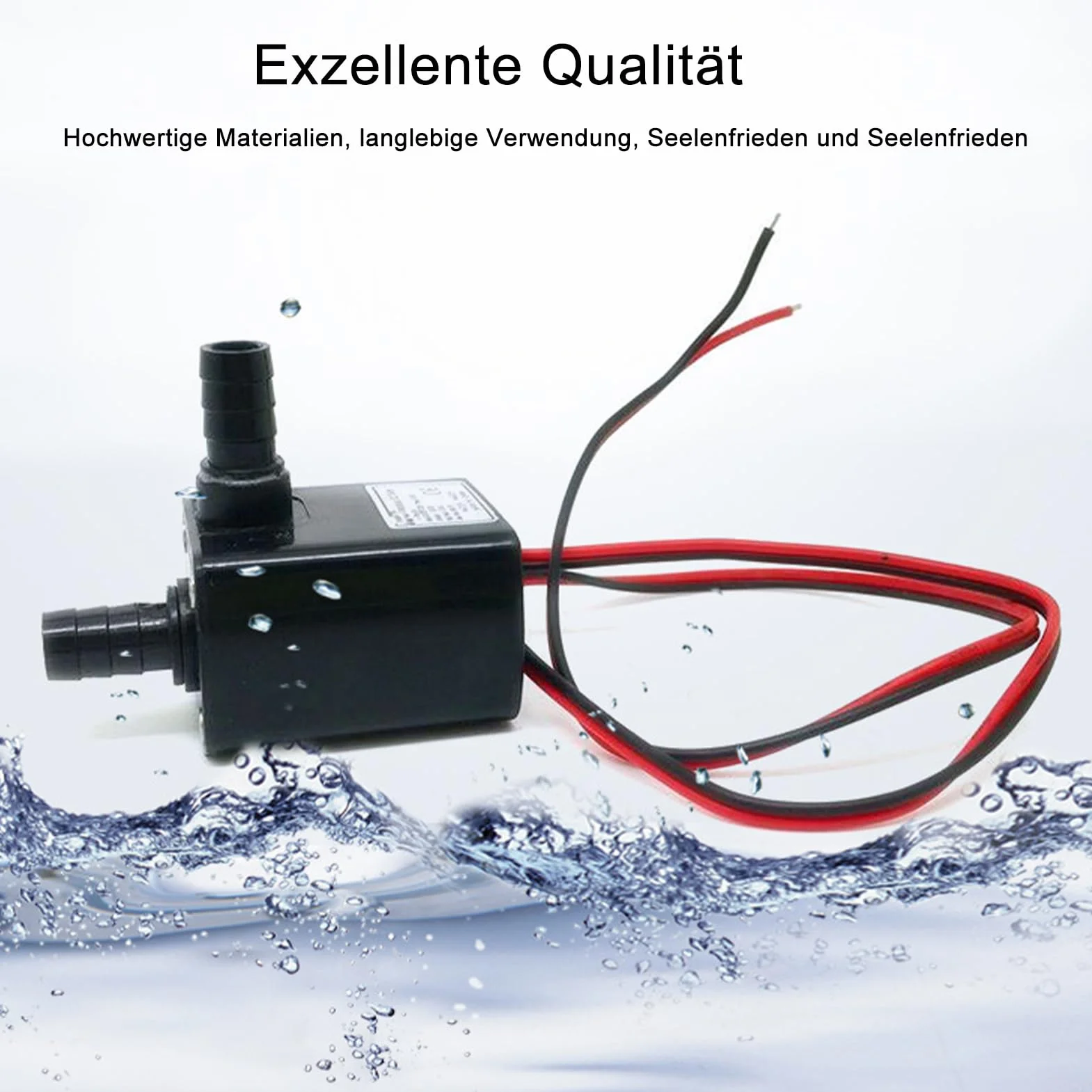 Mini pompa wodna bezszczotkowa DC 12 V 4,8 W 240 l/h do akwarium fontanna 8 mm