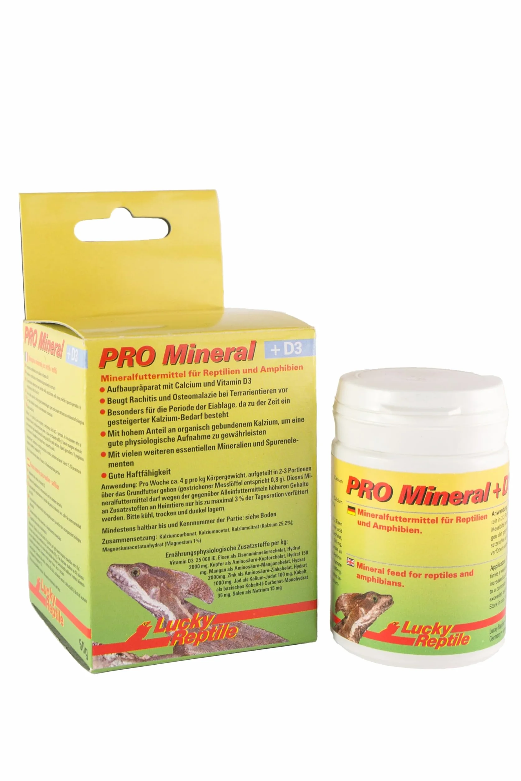 Lucky Reptile PRO Mineral + D3 60 g preparat mineralny z witaminą D3 dla gadów