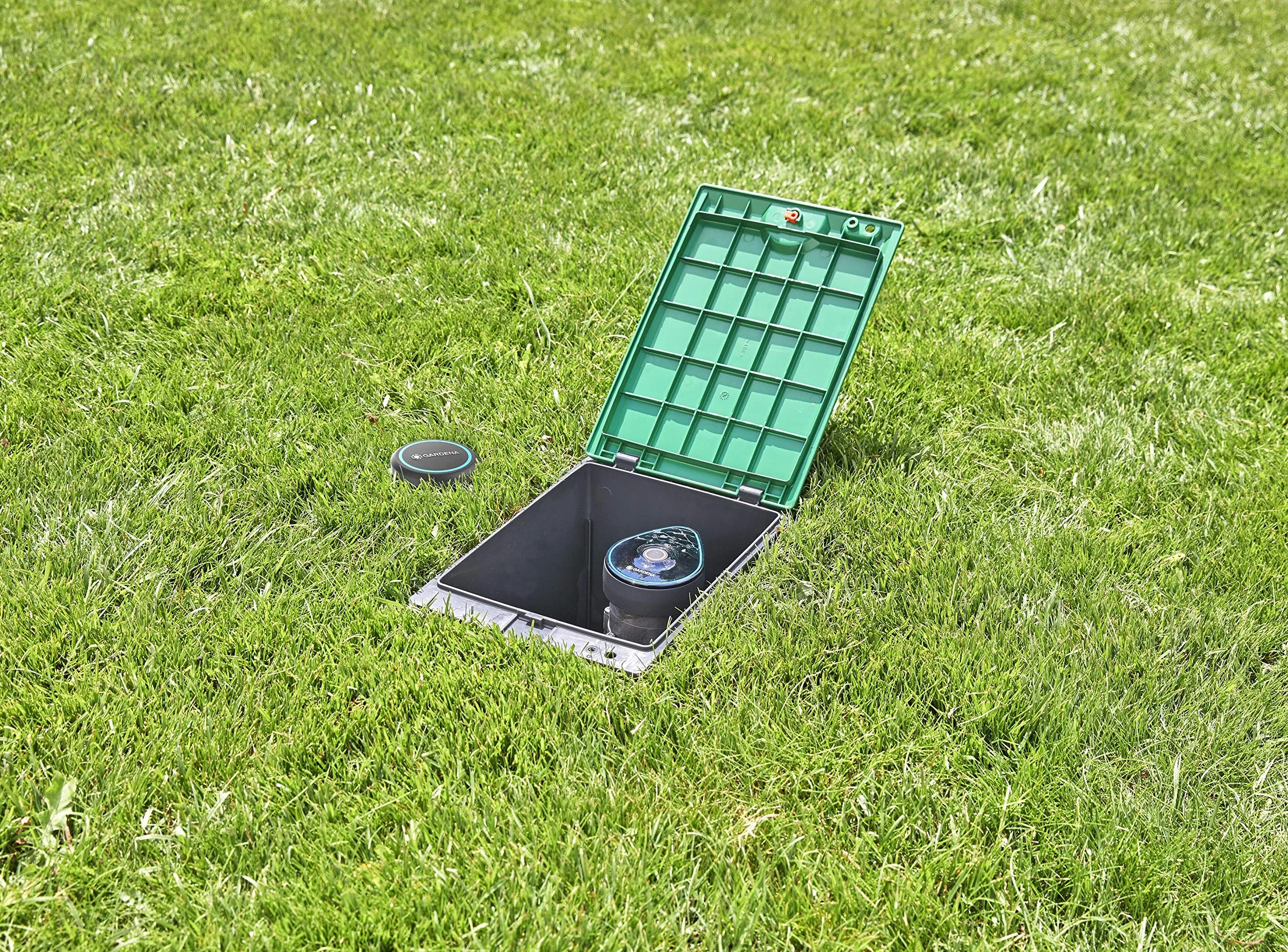 Gardena element sterujący 9 V Bluetooth: Jednostka sterująca do automatycznego i niezawodnego nawadniania, możliwość konfiguracji za pomocą aplikacji Bluetooth, bezprzewodowa (01287-20)
