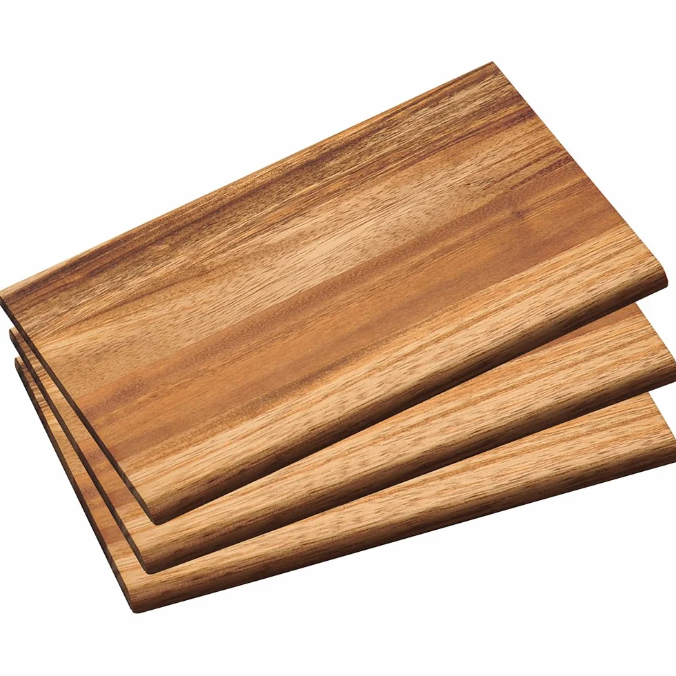 Kesper 28403 Brązowa deska śniadaniowa akacja 23 x 15 x 1 cm 3 sztuki