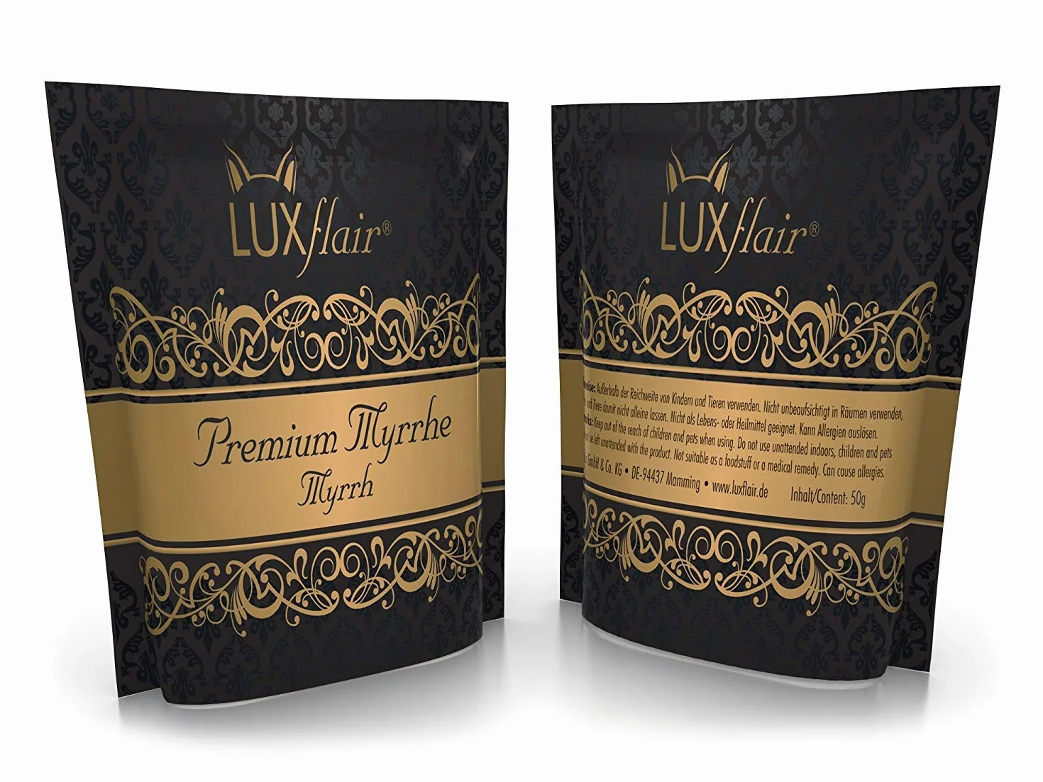 Luxflair® Premium Copal do wędzenia i spalania na węgielku, czysta żywica grubo mielona, oryginalne kadzidełka w opakowaniu 50 g