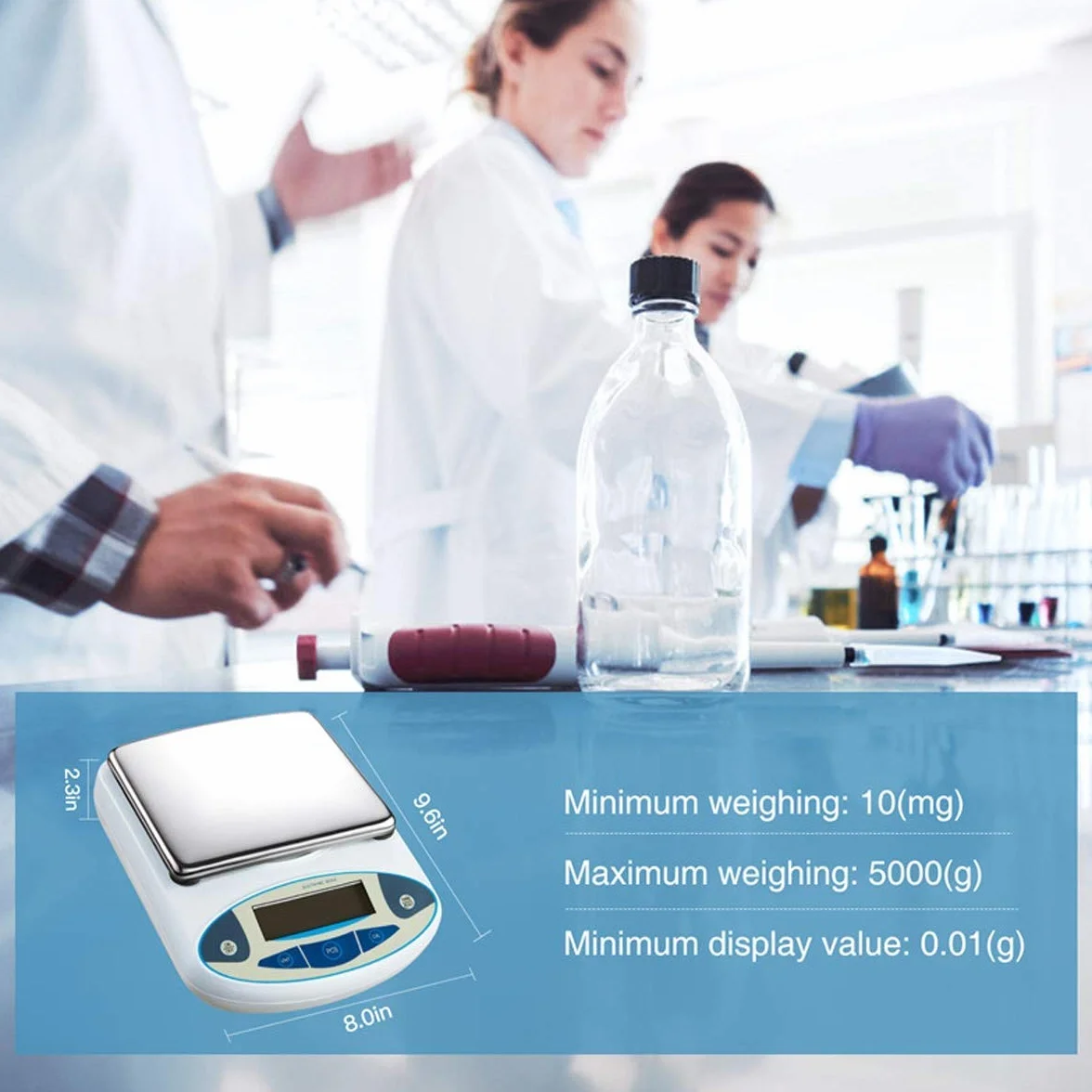 Waga elektroniczna 0,1 g Analityczne wagi cyfrowe Precyzyjna waga Waga Równowaga Laboratorium naukowe Dokładność Biżuteria Waga kuchenna