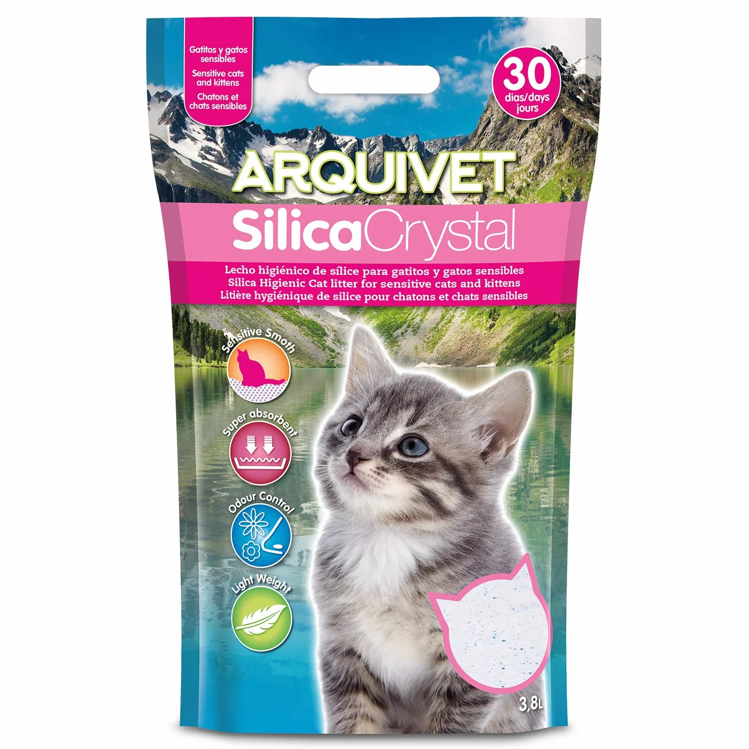 Arquivet Silicacrystal Sensitive Żwirek dla Kota, 3.8 l