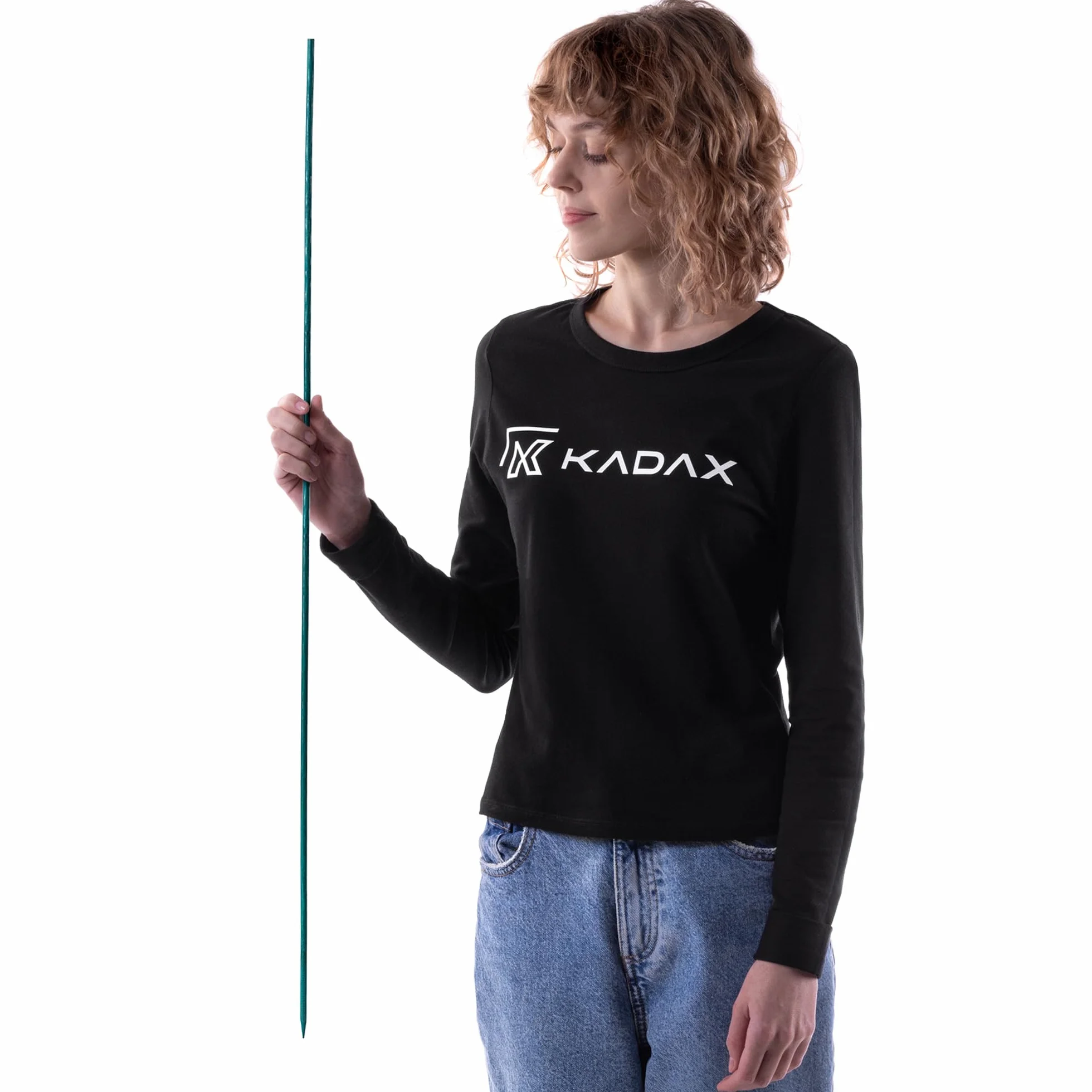 KADAX Kijki bambusowe 90 cm x 6 mm, zestaw 50 sztuk, kijki z bambusa, drewniane kijki jako podpórki dla sadzonek, kijki do kwiatów, wsparcie dla roślin pnących, kijki do pięcia się (zielone)