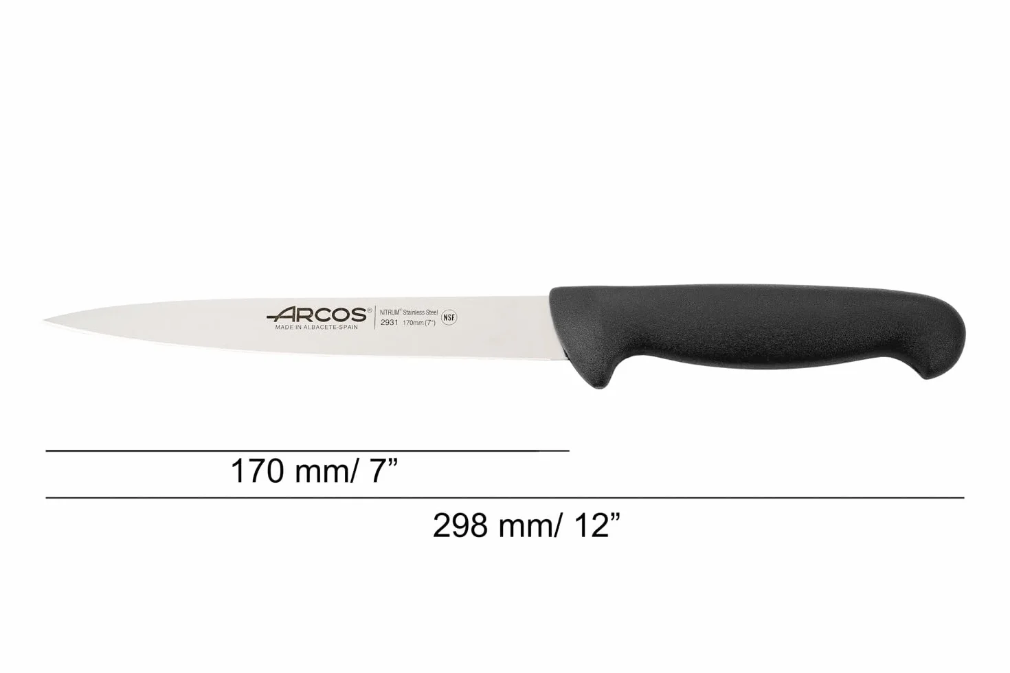 Arcos 293125 nóż podeszwy, acier_inoxydable