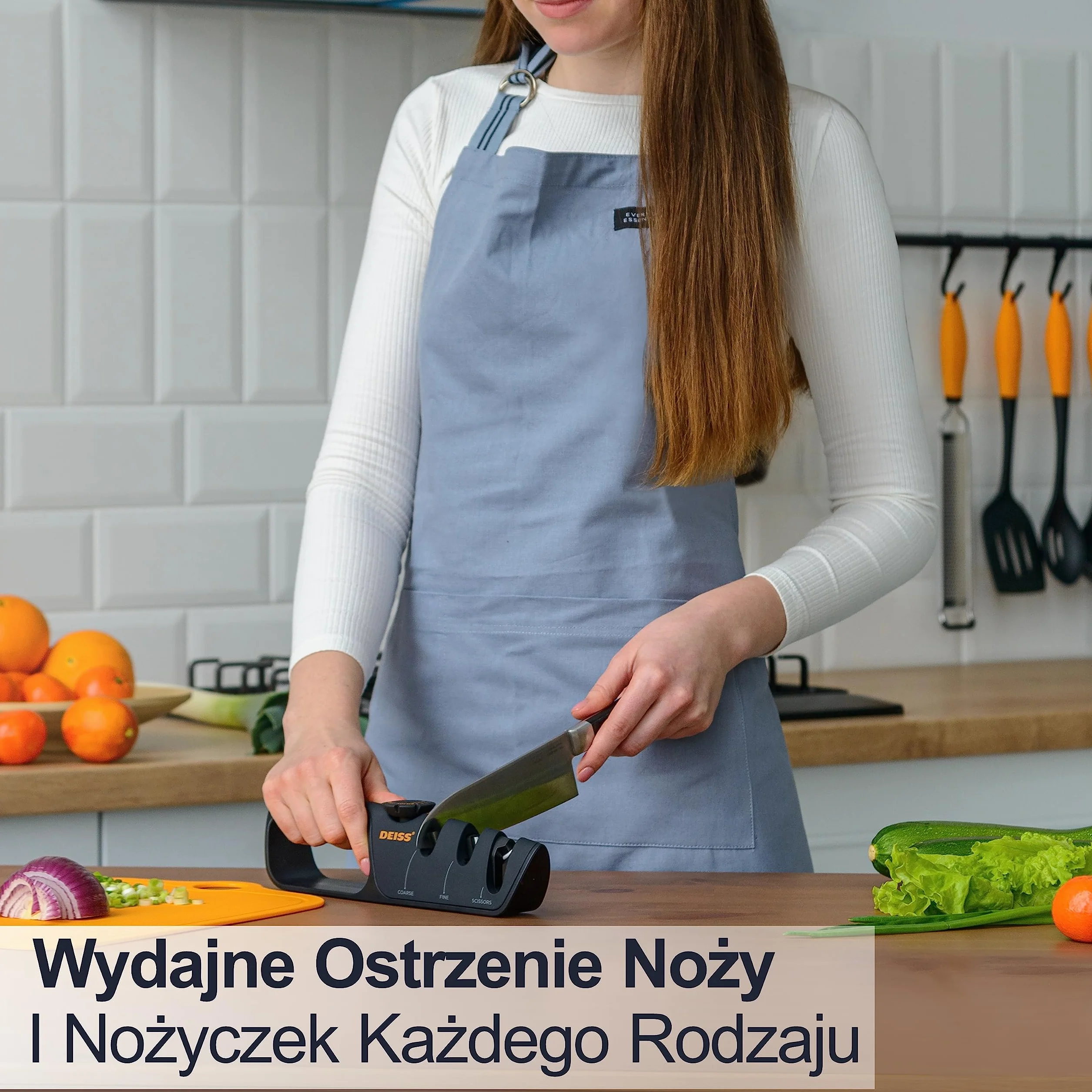 Ostrzałka do noży z regulowanym kątem ostrzenia Deiss PRO - Ręczne ostrzałki do noży kuchennych, ostrzałka do noży kuchennych, Ostrzałka do noży kieszonkowych - Naprawa, przywracanie
