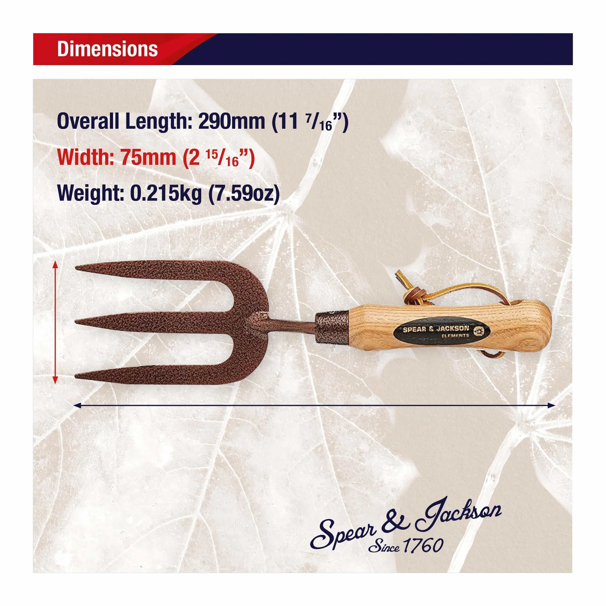 Spear & Jackson 4053NB Elements Widełki do pielenia ze stali węglowej