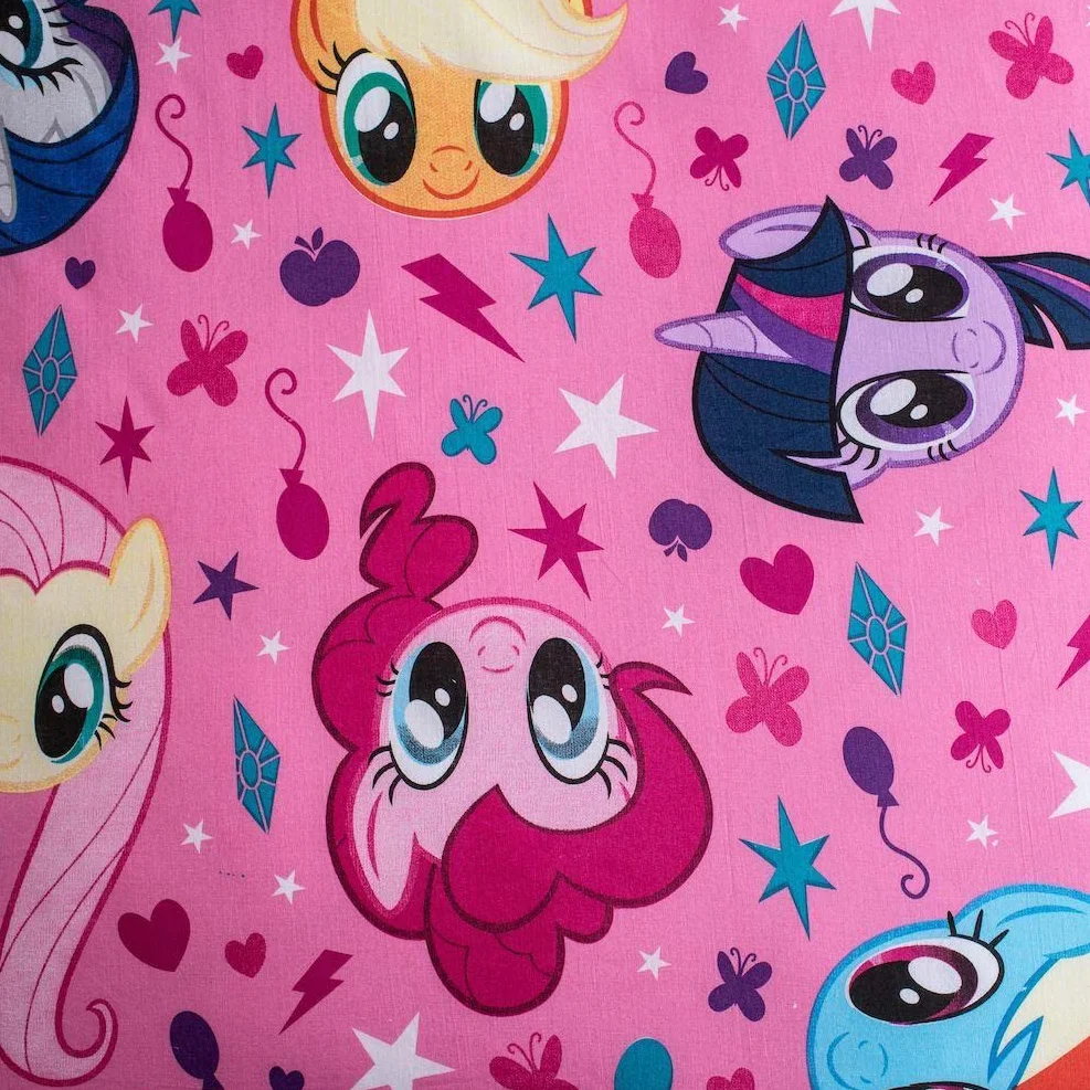 My Little Pony Pościel Besties Twilight Sparkle i Rainbow Dash 140 x 200 + 70 x 90 cm, 100% bawełna, z zamkiem błyskawicznym