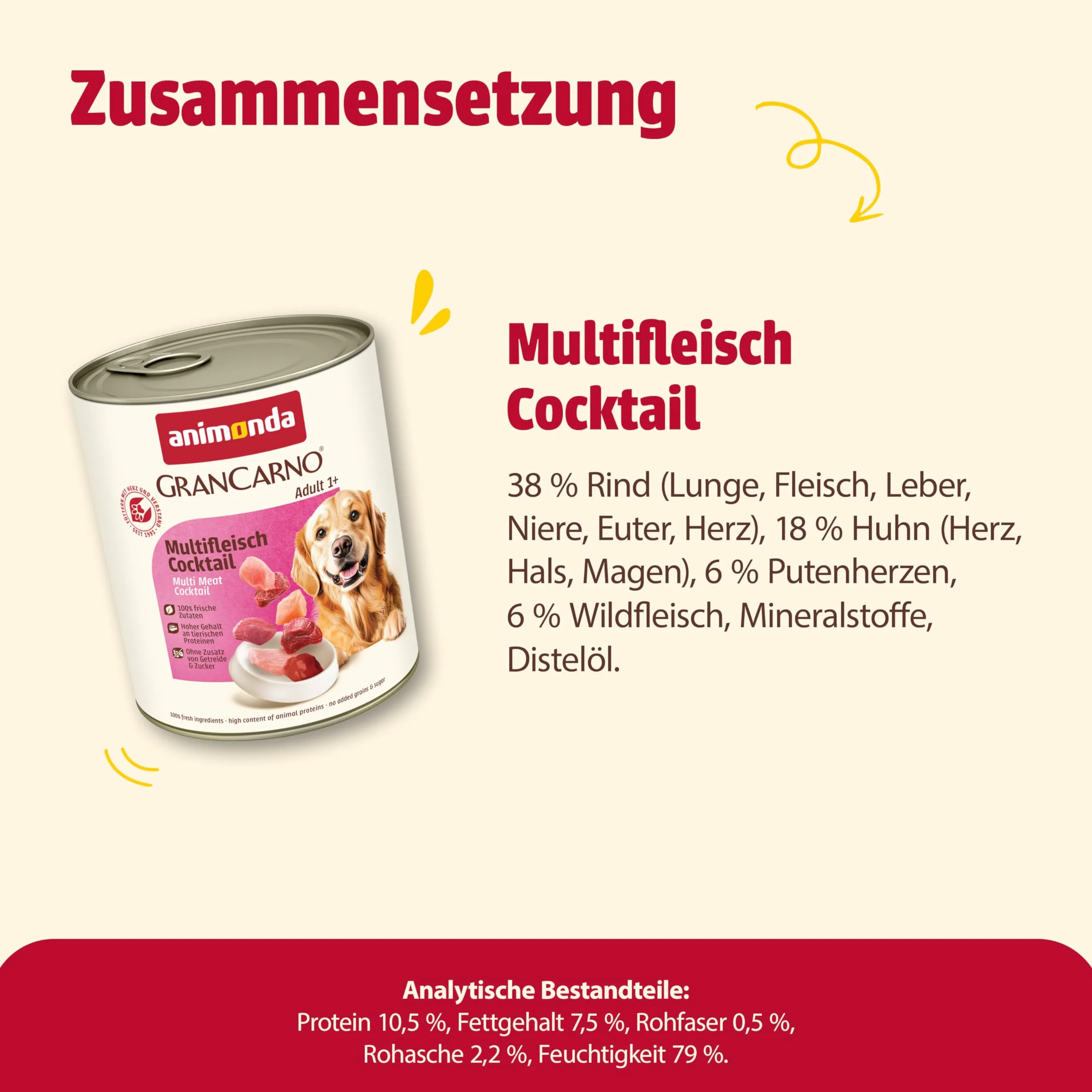 Animonda Vom Feinsten Grancarno Karma dla Psów 6 x 800 g