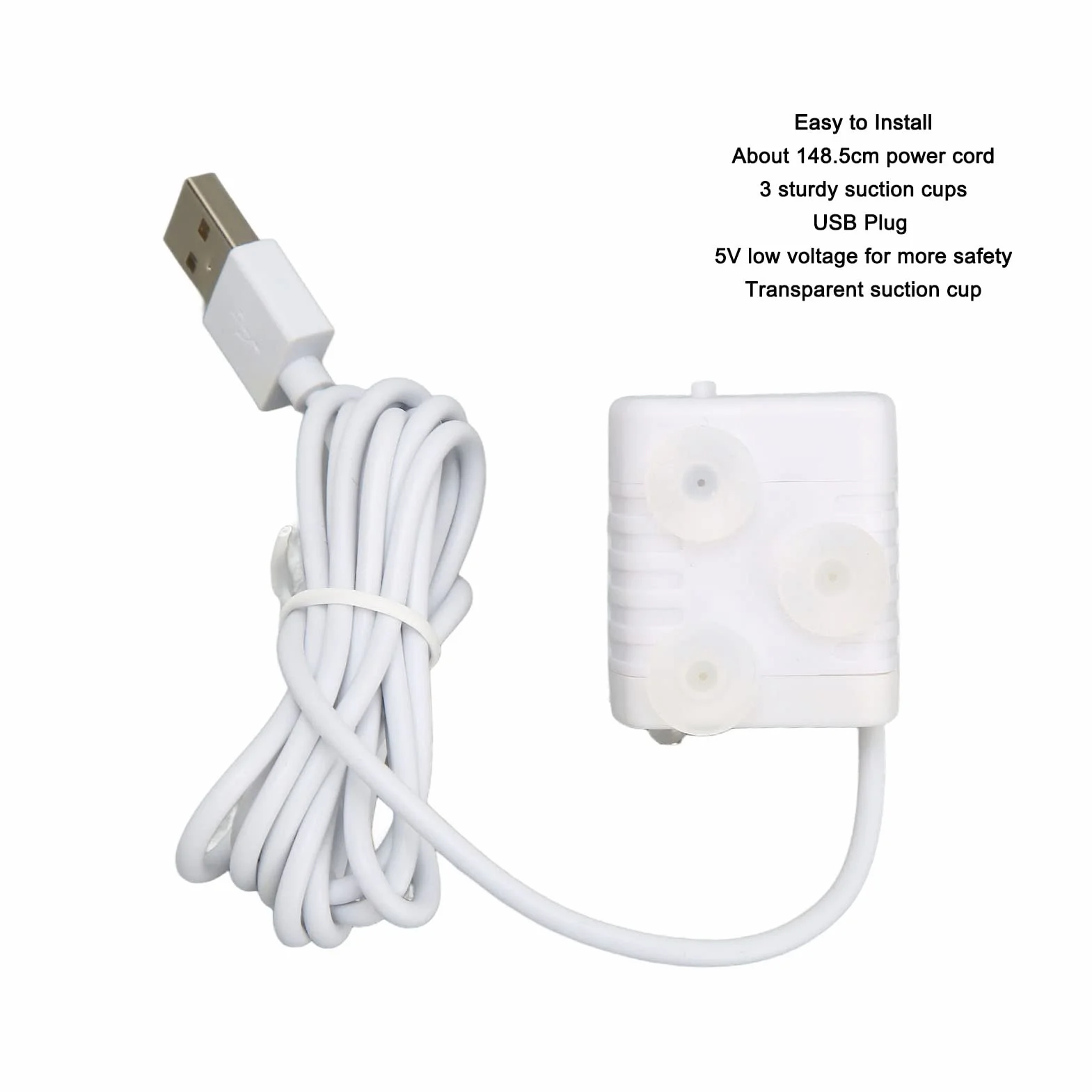 Pompa do Fontanny dla Zwierząt Domowych, Cicha, Bezszczotkowy Silnik Prądu Stałego, Zasilana USB