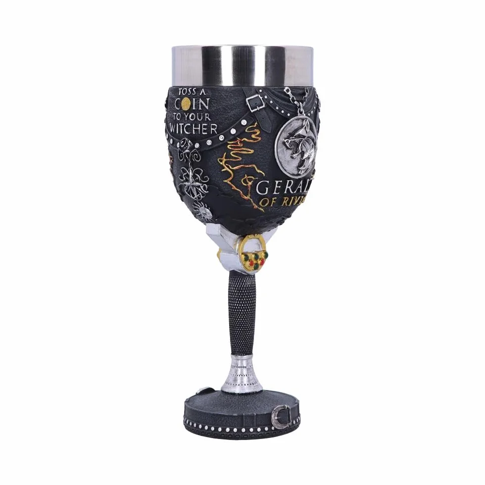 Nemesis Now Oficjalnie licencjonowany czar, Wiedźmin Geralt z Rivii, czarny, 19,5 cm
