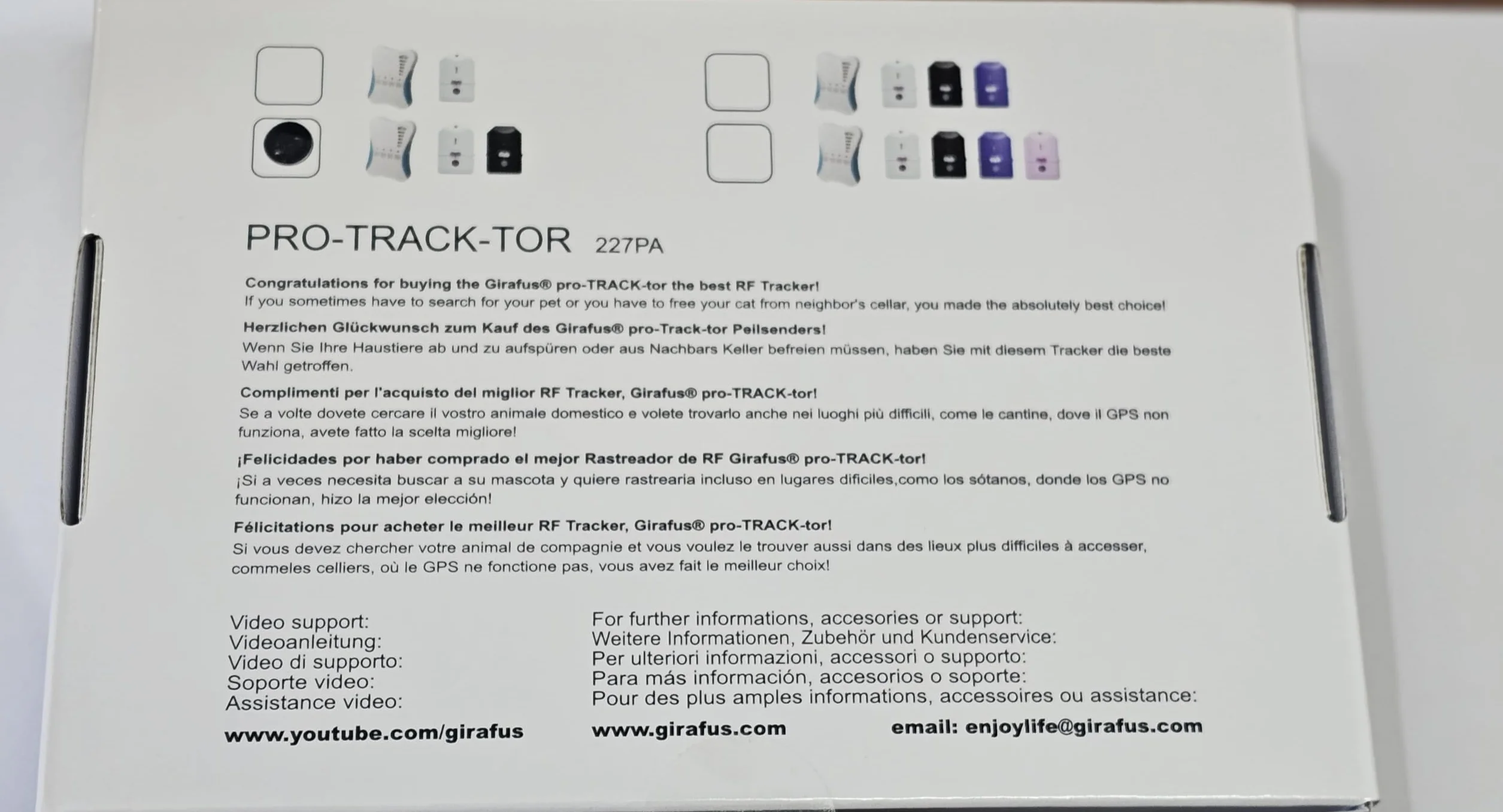 Tracker dla kota i psa pro-Tracker, lokalizacja i wyszukiwacz //Mini lokalizator RF (8 g z baterią) idealny dla kotów, zwierząt domowych i psów //lokalizacja w pomieszczeniach, np. w sąsiadnej piwnicy, w zestawie ładowarka