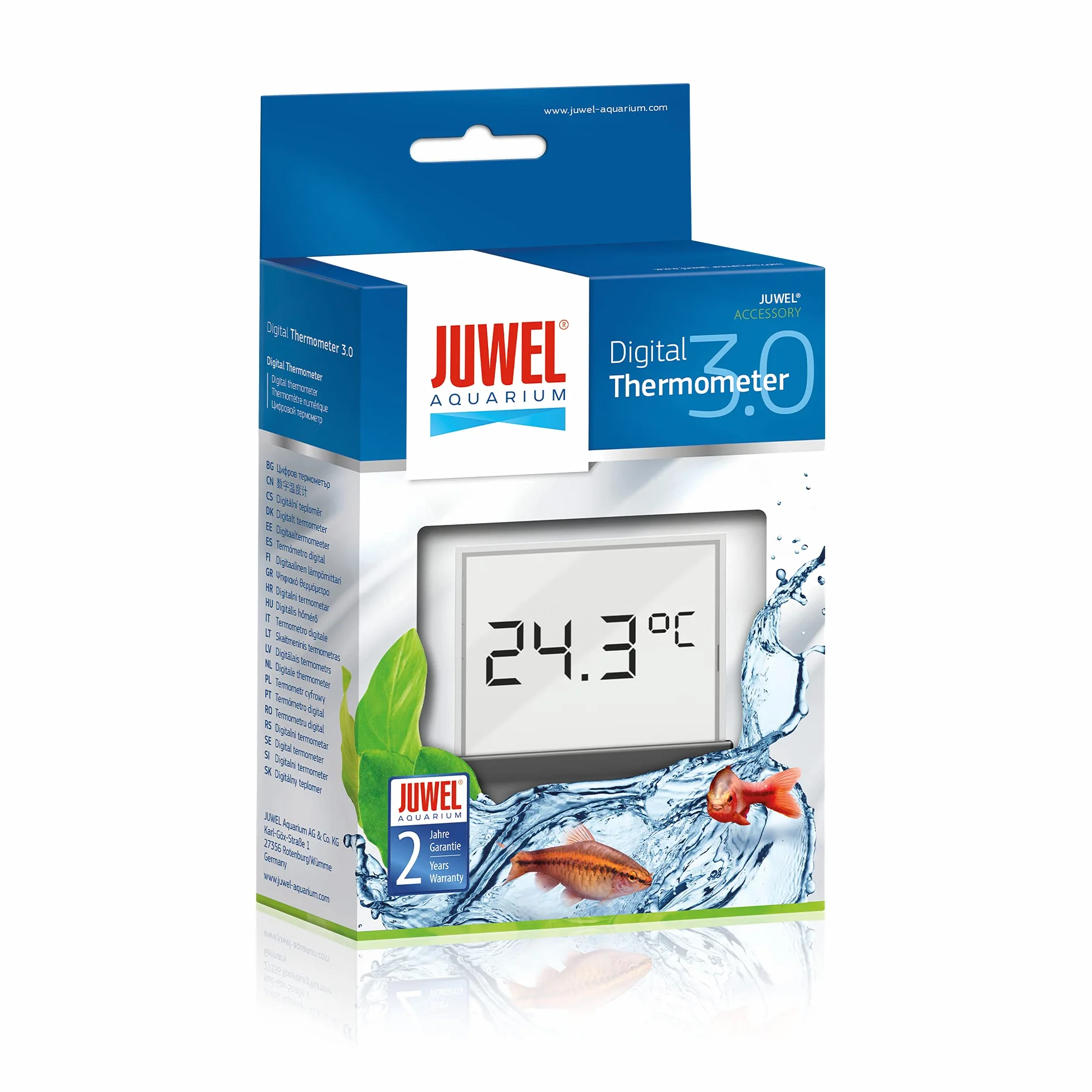 JUWEL Aquarium - Cyfrowy termometr 3.0 – pasuje do wszystkich akwariów