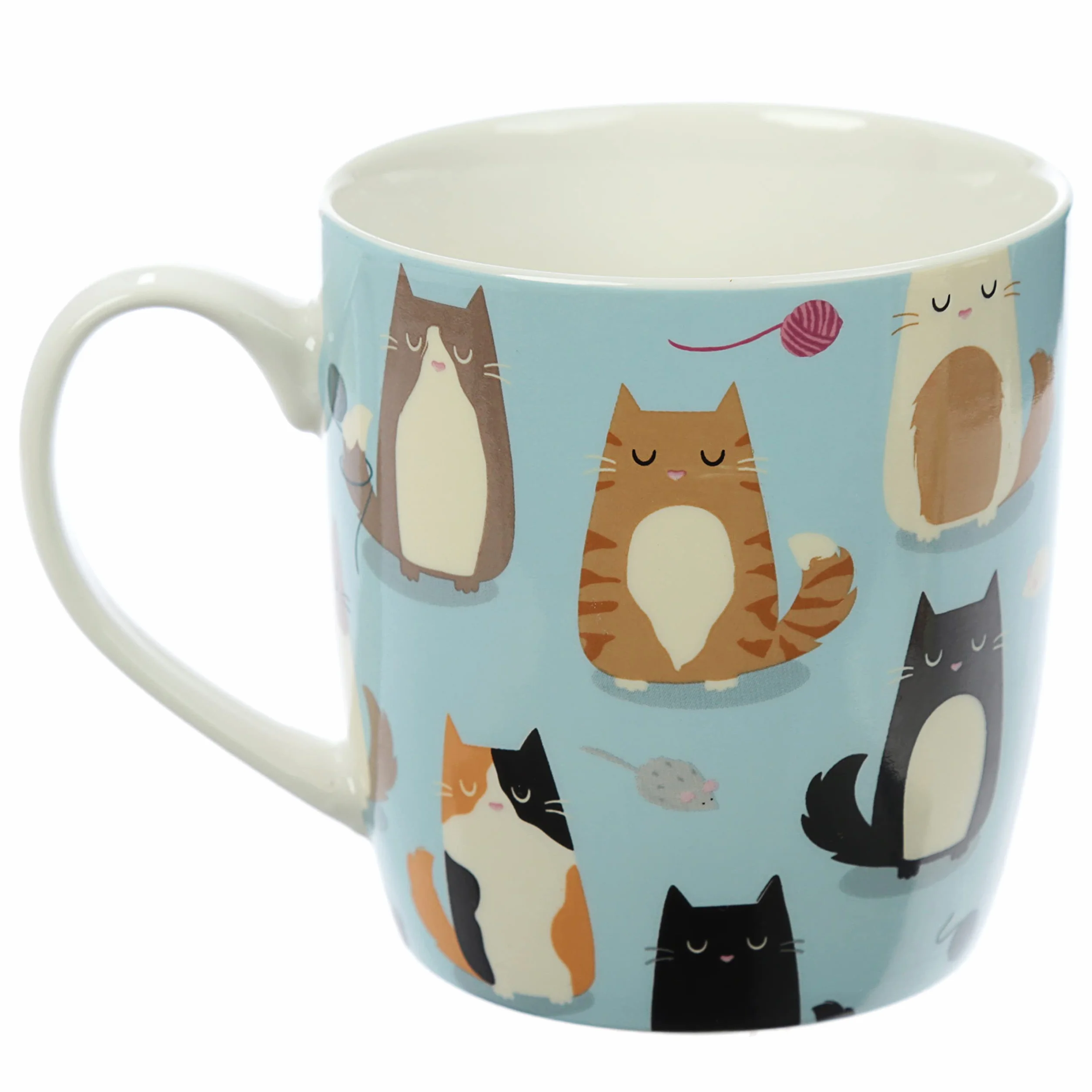 Puckator Feline Fine Cat Kubek, Porcelana, Wielokolorowy, 300 ml