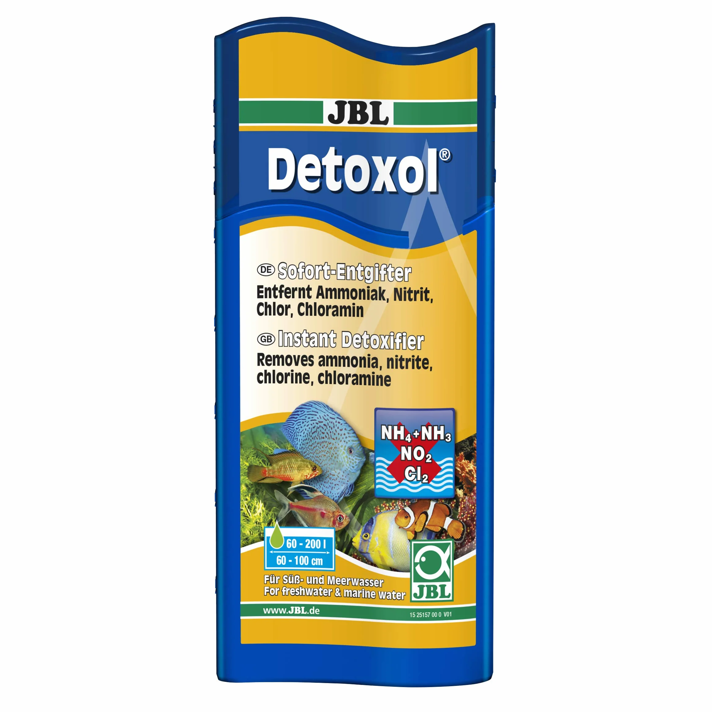 JBL Detoxol 2515700 natychmiastowy detoksykacja do wody akwariowej 250 ml