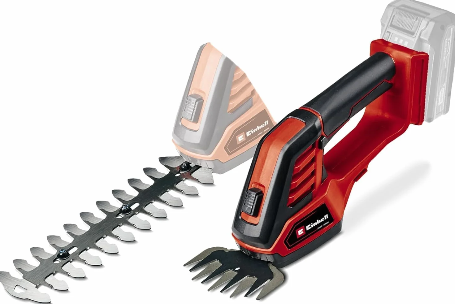 Einhell Ge-Cg 18/100 Li-Solo Nożyce do Żywopłotu, Czarny/Czerwony, 20 cm