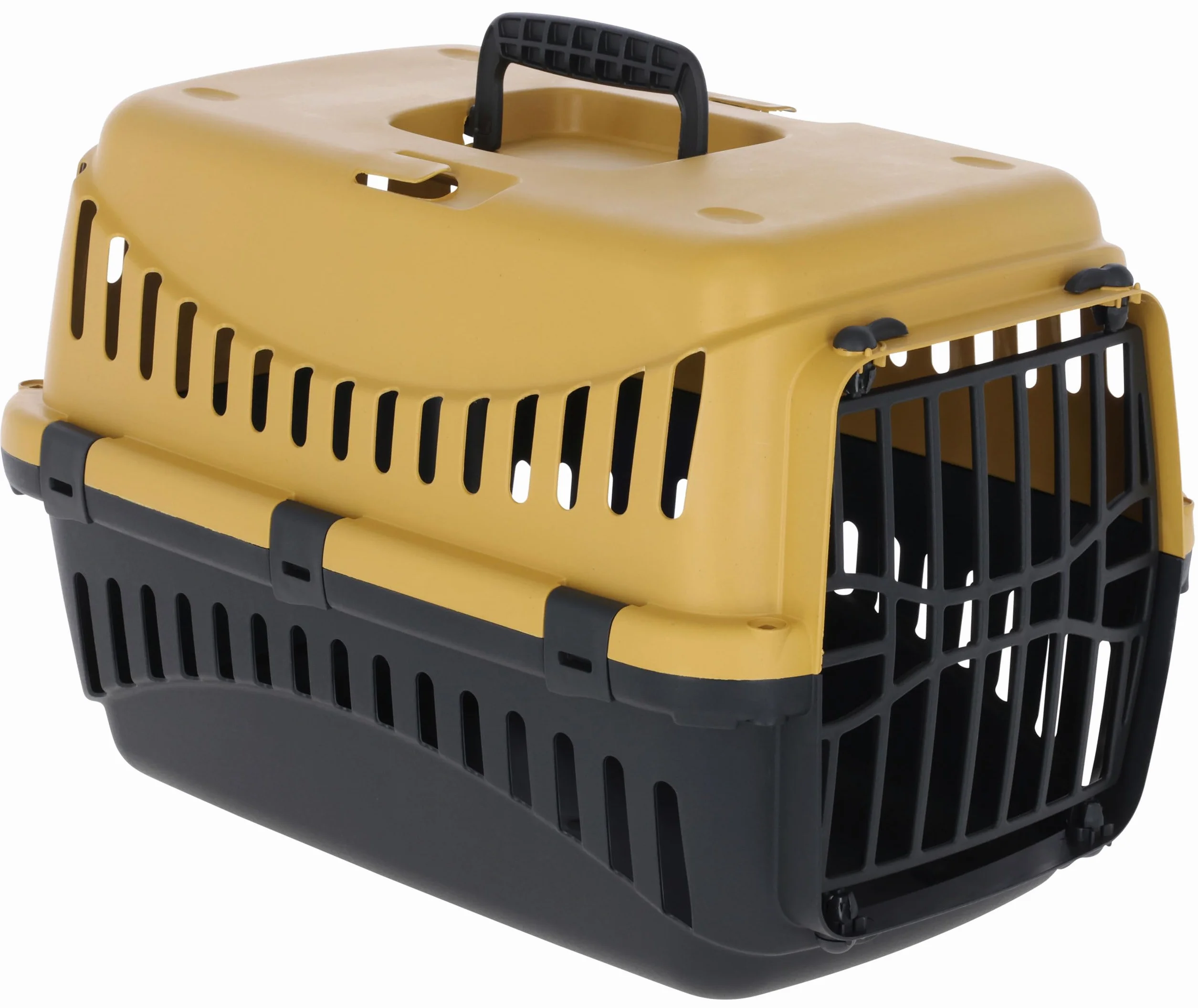 Kerbl Pet Skrzynia Transportowa Expedion 45x30x30 cm Plastikowa MiodowaCzarna