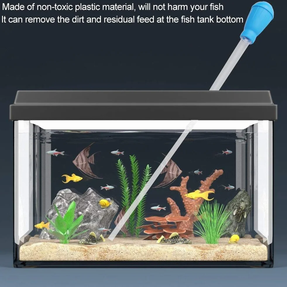 Aquarium Pipette Dropper Baster Wasser Transfer Kies Reiniger Feeder Abfall Entferner