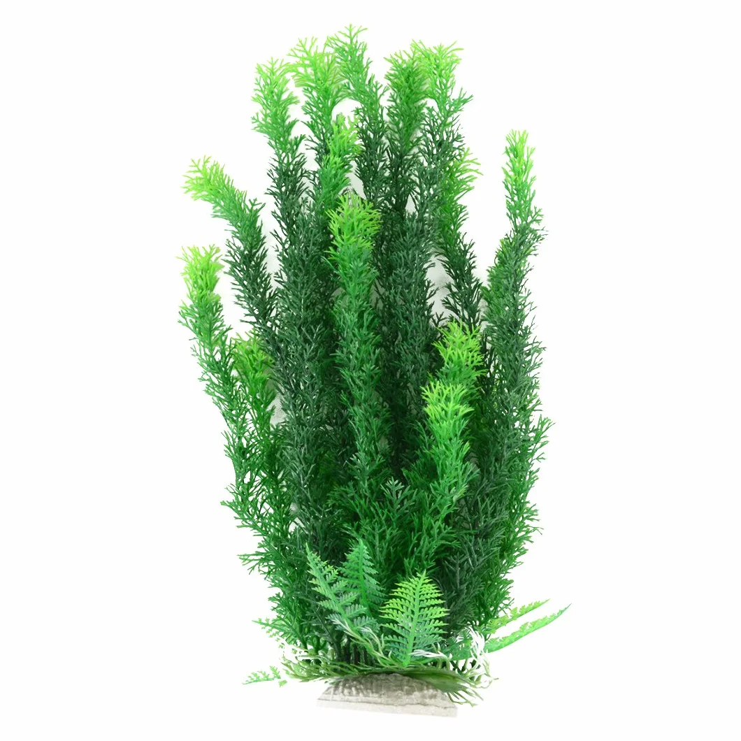 Sztuczne rośliny wodne dekoracja akwarium Aqua Bouquet Plant 47 cm zielony żółty