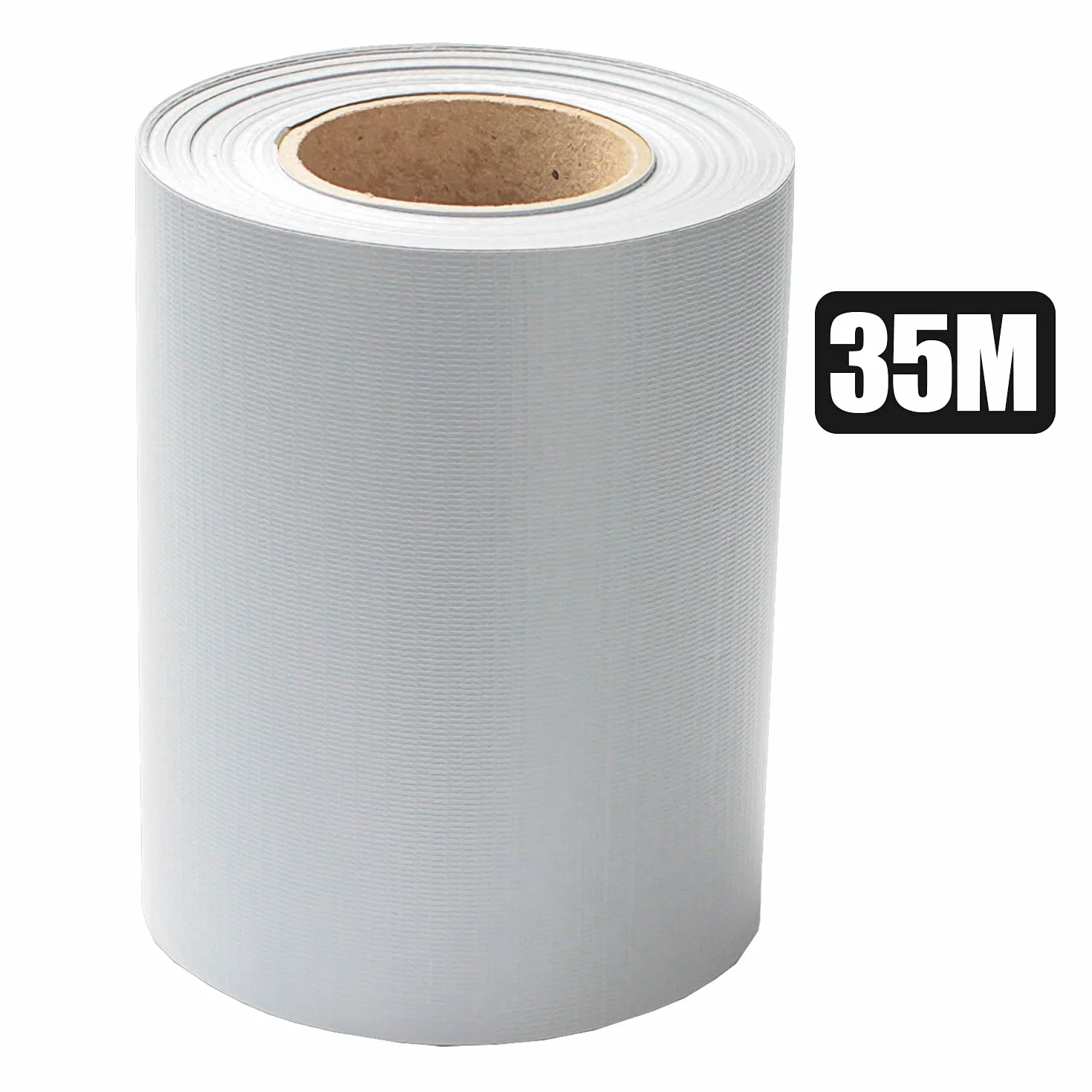 Paski maskujące do mat z podwójnym prętem, 35 m x 19 cm, z 30 klipsami, folia maskująca PCW do ogrodzenia, ochrona prywatności, kolor szary
