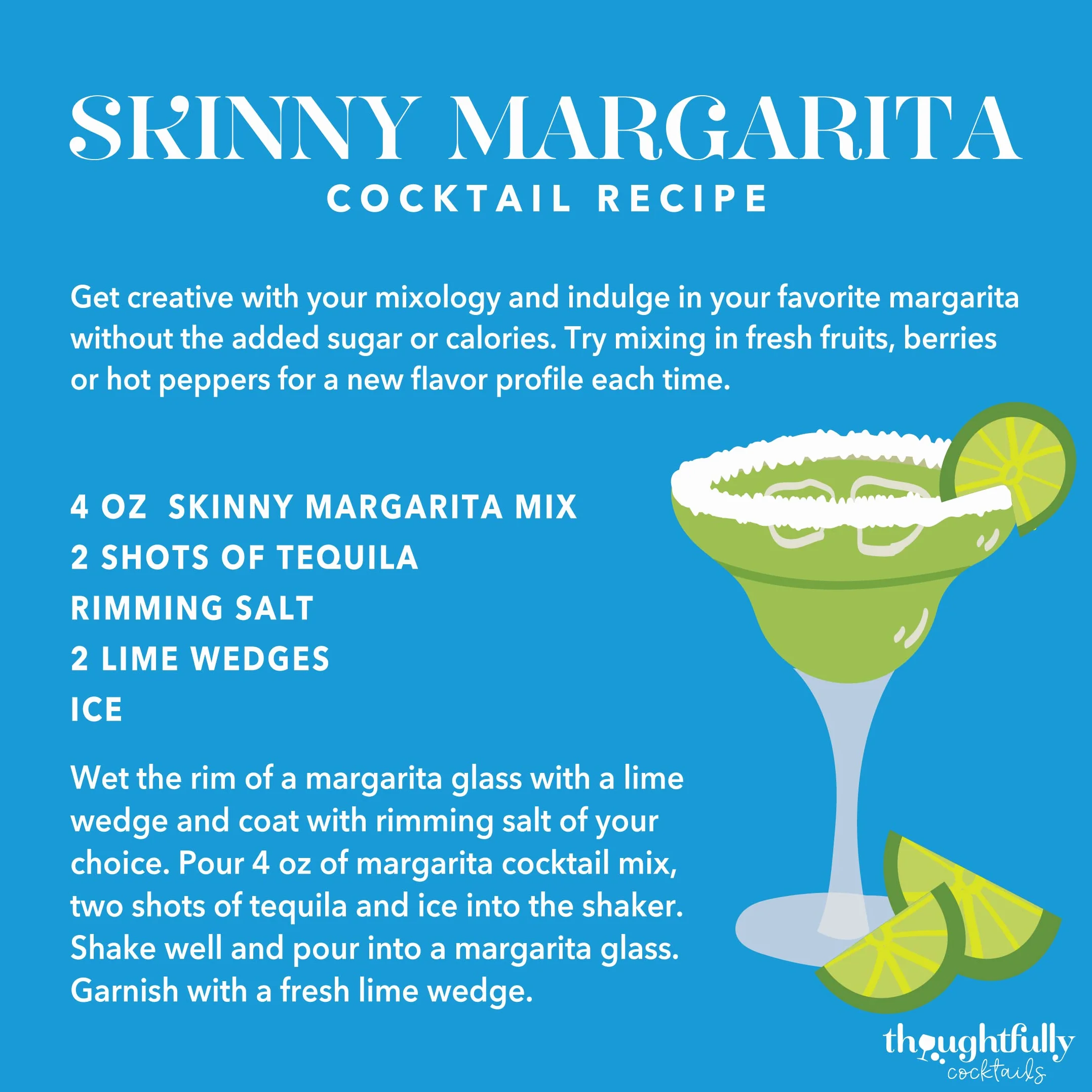 Thoughtfully Skinny Margarita Cocktail Gift Set Zestaw koktajlowy, mieszacz do margarity w zestawie, szklany shaker w kształcie kaktusa, 2 kieliszki w kształcie kaktusa, 2 sole smakowe, bez alkoholu