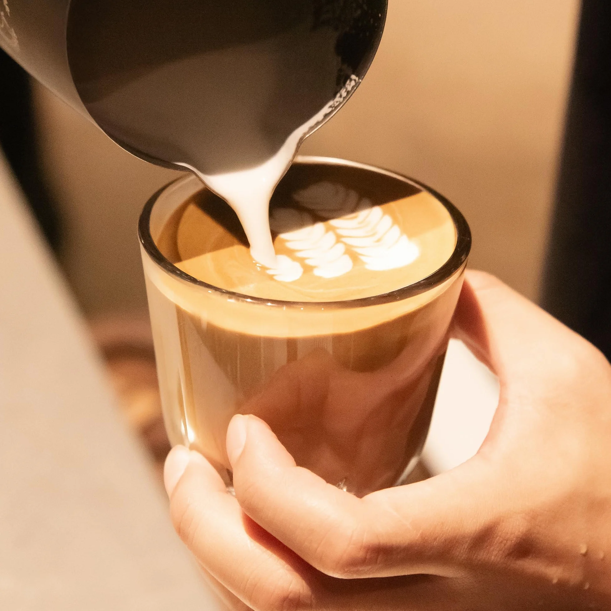 WACACO Stellar Filiżanki do espresso, zestaw 2 filiżanek do kawy, 1 x 60 ml i 1 x 200 ml, szklanka sodowo-limonkowa, ośmiostronny design, kubek do kawy do espresso, latte, cappuccino, mokka