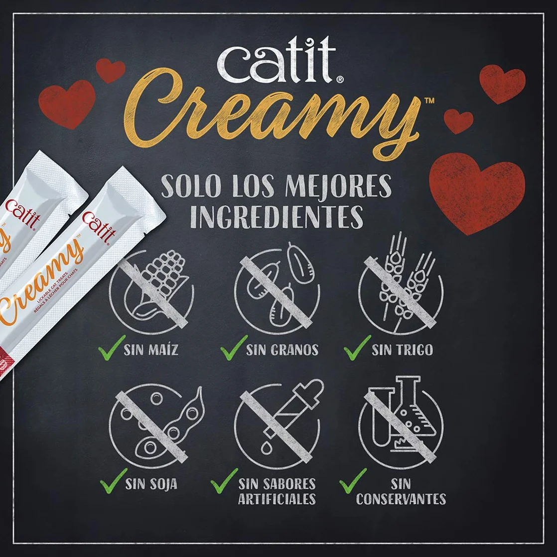 Catit Creamy przysmak dla kotów, 4 sztuki, kurczak/jagnięcina