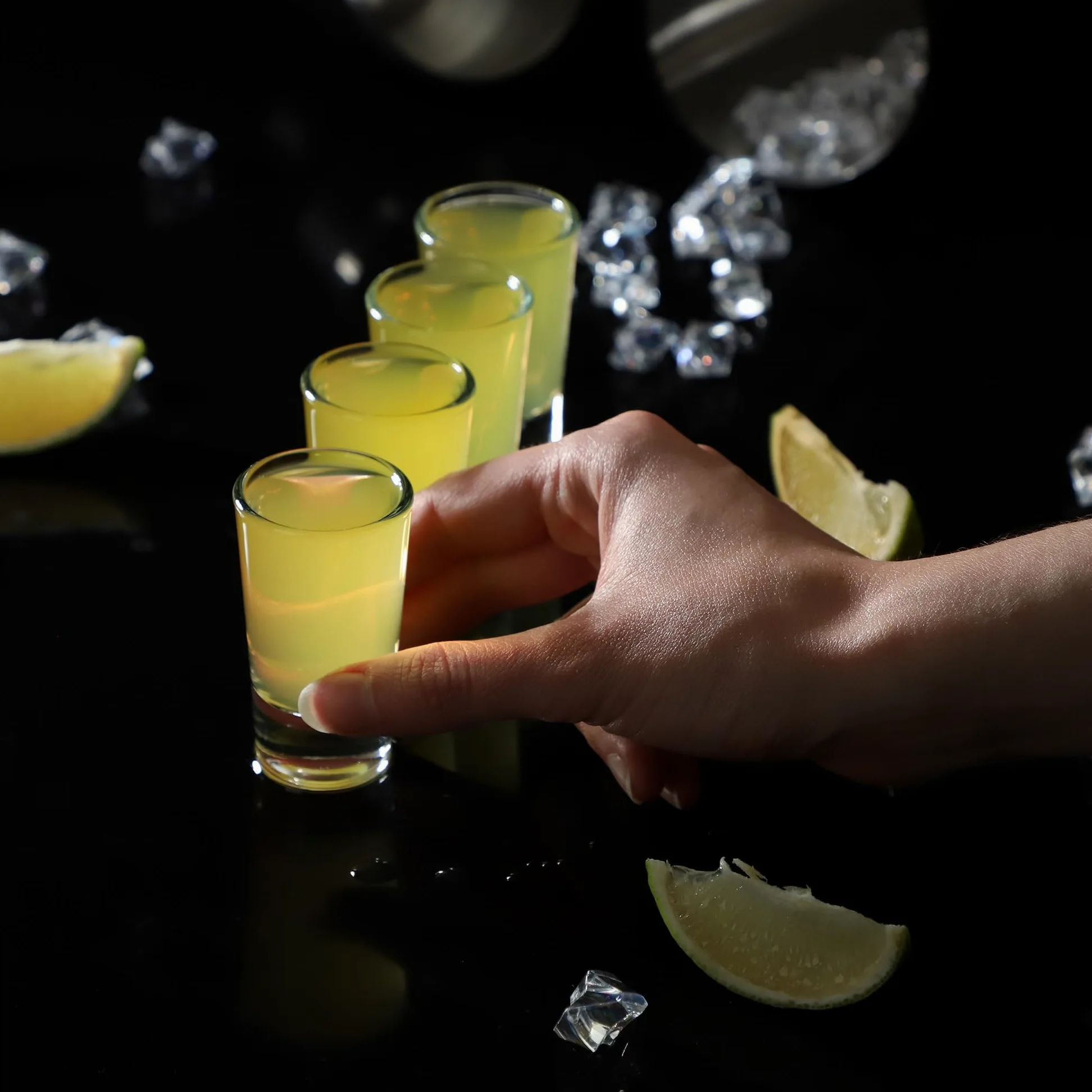 KADAX Zestaw 12 kieliszków do wódki, likierów i tequili, klasyczne, bezołowiowe, przezroczyste szkło, nadaje się do mycia w zmywarce, do wódki, likierów i tequili