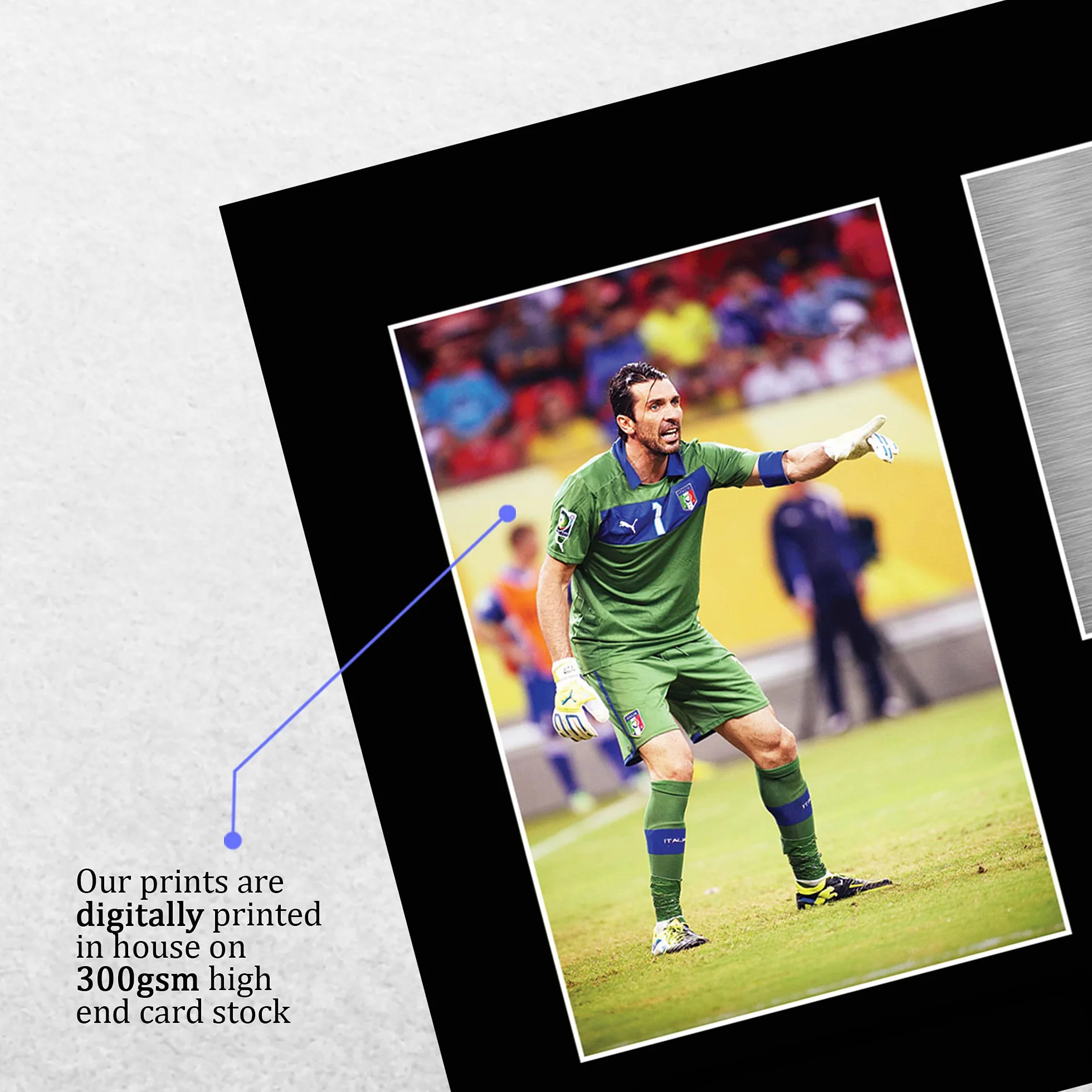 HWC Trading A4 Gianluigi Buffon Italy Prezenty Drukowane Podpisane Zdjęcie Z Autografem Dla Fanów Piłki Nożnej I Kibiców