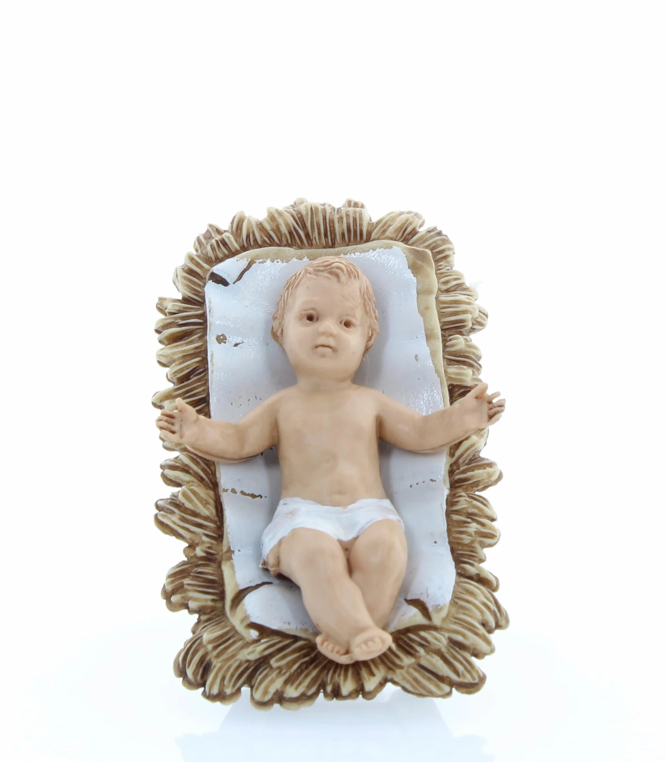 Zestaw do szopki bożonarodzeniowej Moranduzzo z 3 figurkami w skali 3.9 cala 1:20 – STANDARD 10 – Styl 700, Nietłukące się ręcznie malowane figurki, Oficjalny produkt, Wykonane we Włoszech, Rzeźbiarz