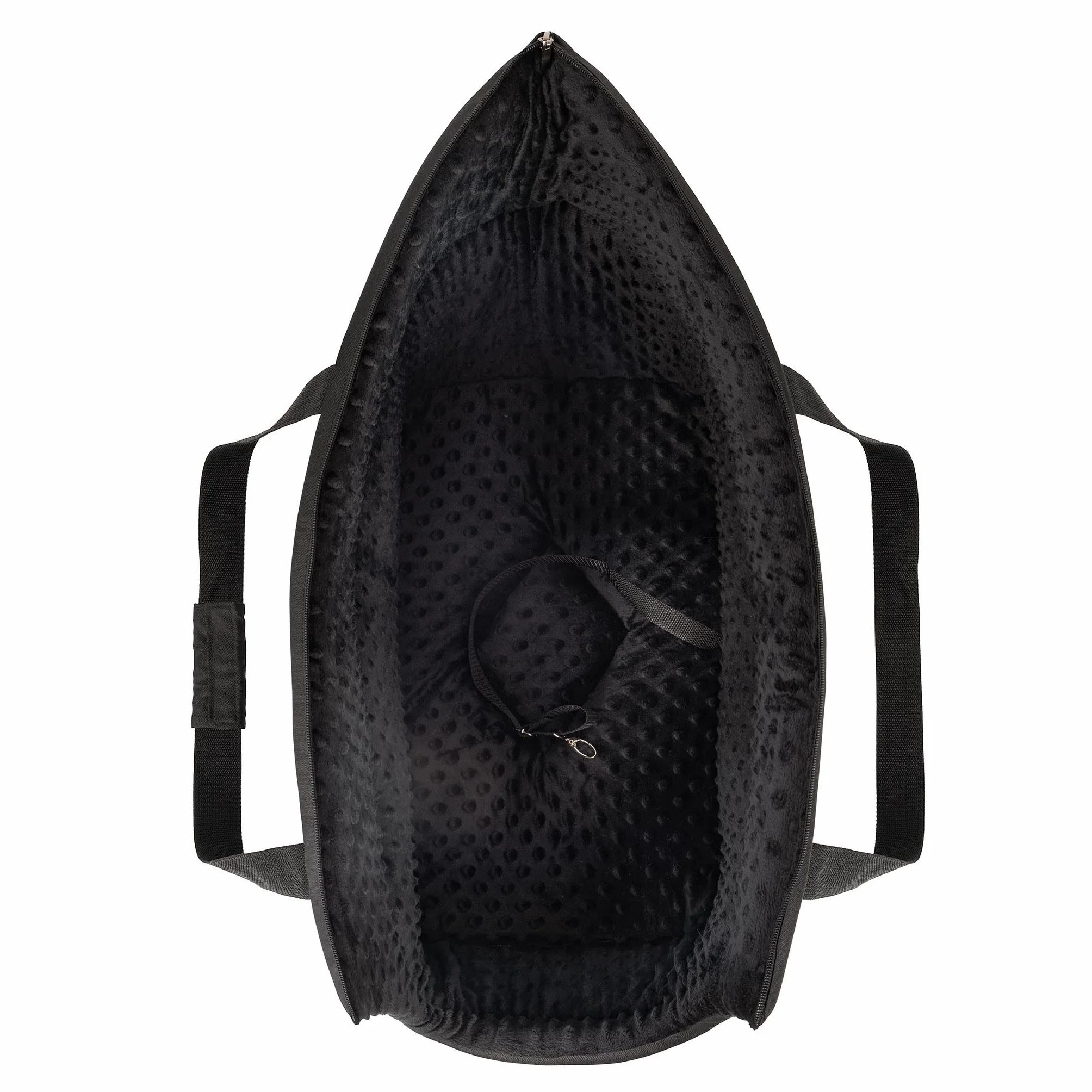 Torba transportowa dla psów XL 52×35×39 cm składana pralna Czarna Minky