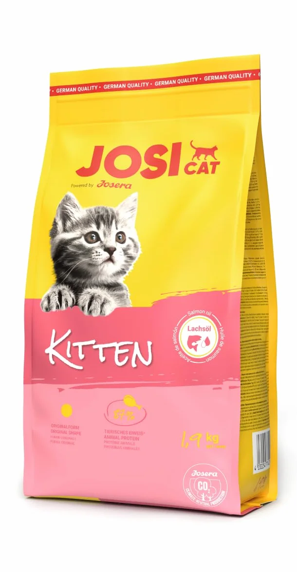 JosiCat Kitten (1 x 1,9 kg) | sucha karma premium dla rosnących kotów | sucha karma dla kotów | Powered by JOSERA