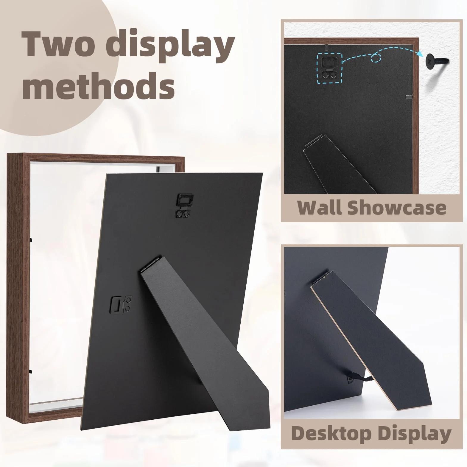 WISYOK Ramka 3D do napełniania, A4, ramka na przedmioty 3D, głęboka, 3 cm, głęboka ramka na ścianę i biurko, pudełko na zdjęcia, przedmioty, bukiet ślubny, dzieła sztuki "zrób to sam", 31 x 22,5 x 4,5
