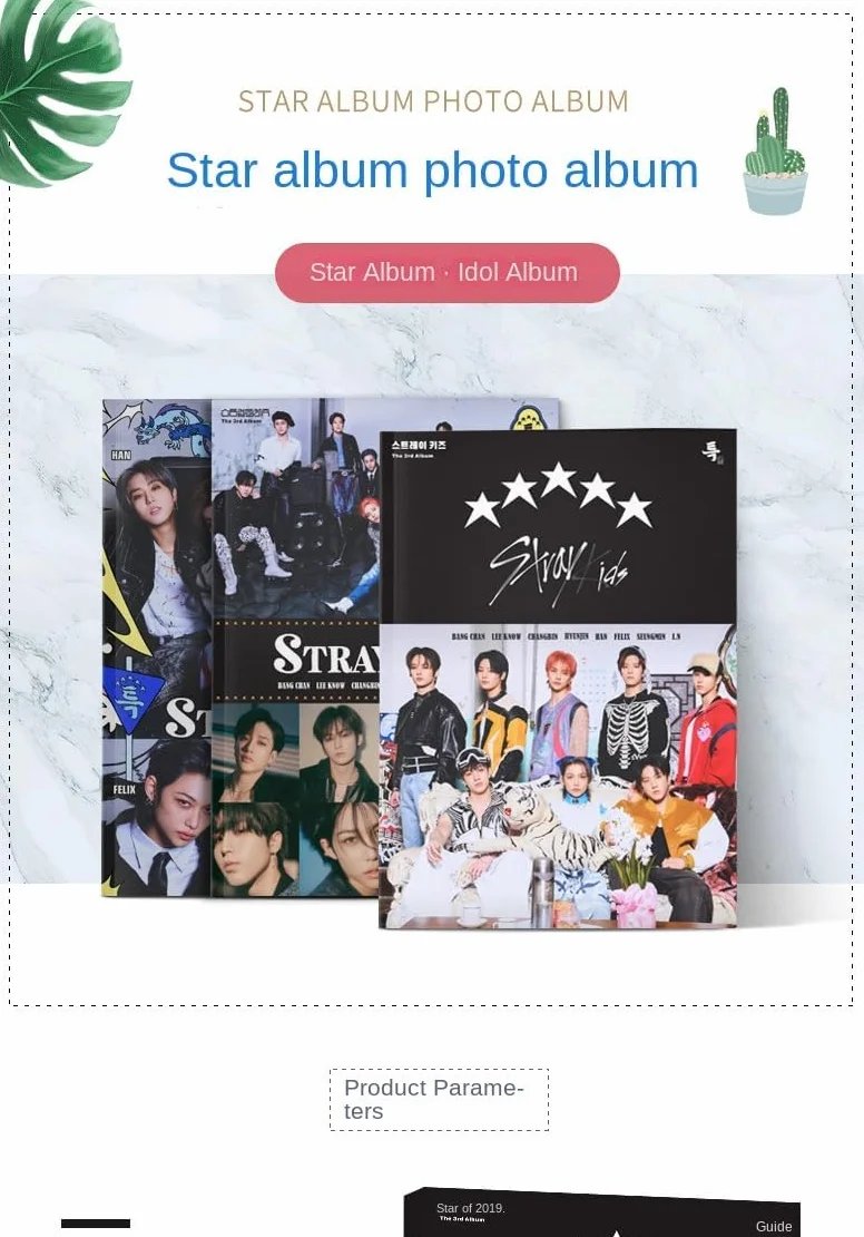 KPOP BTS JUNGKOOK album fotograficzny album na karty fotograficzne Tian Junguo plakat magazynowy plakat z gwiazdą otaczający album fotograficzny (37A244-JK)
