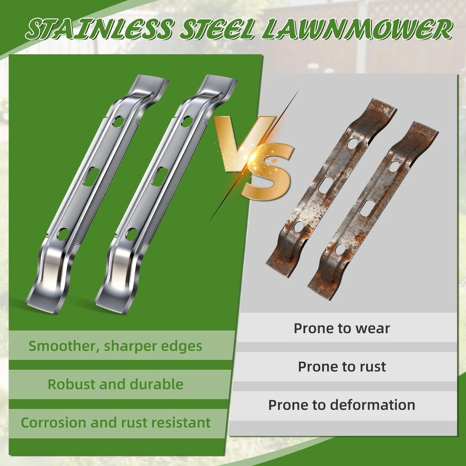 2 sztuki noży do kosiarki automatycznej Stihl, noże zamienne do kosiarki Stihl iMOW RMI 422 422P 422PC RMI422 P C, ostrza kosiarki do trawy, 20 cm, kolor srebrny