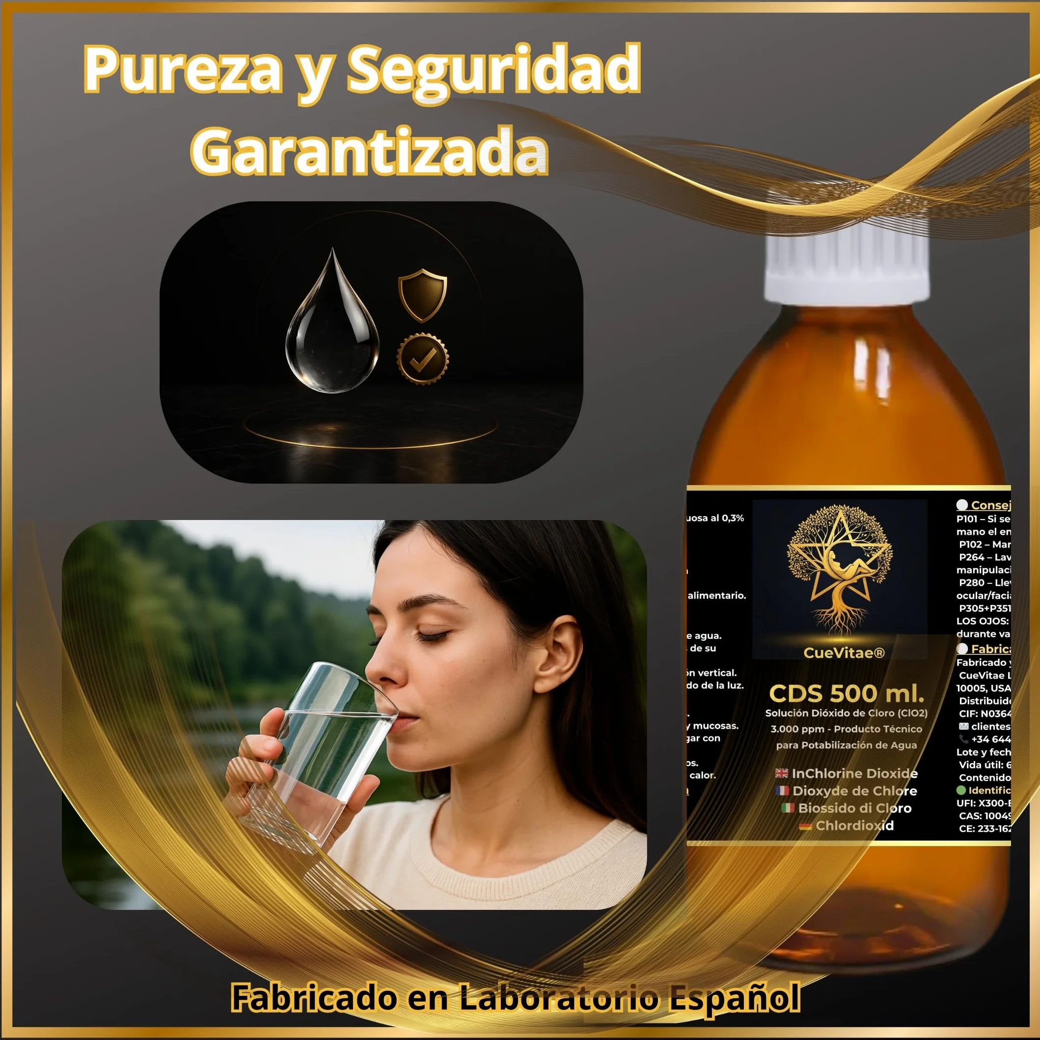 CDS/CDL 3000 PPM (500 ml) | Ostatnia produkcja | Produkt już aktywowany, gotowy do dozowania | W tym pojemnik z miarką | Opakowanie z antypromieniacyjnym szkłem bursztynowym