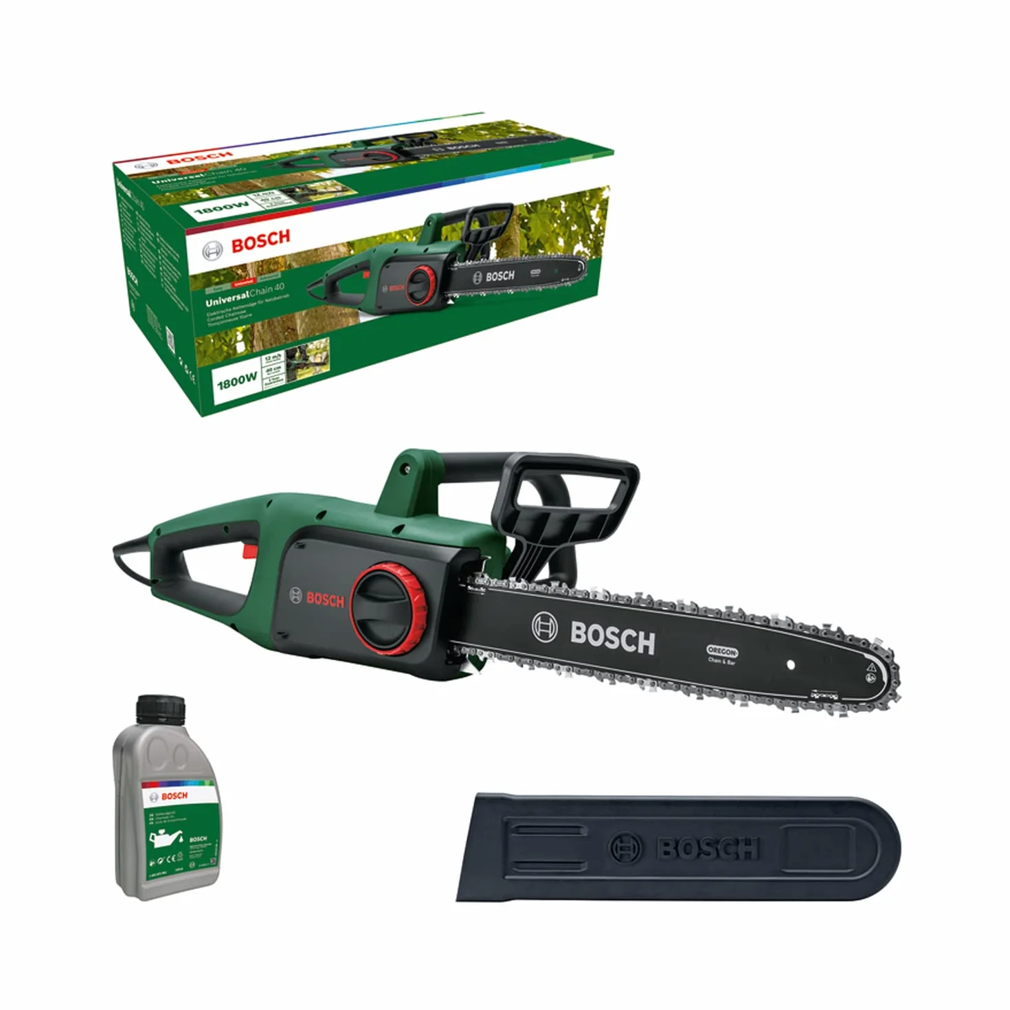 Bosch Universalchain 40 Piła, Zielony/Czarny, 41,5 x 27,4 x 21,6 cm