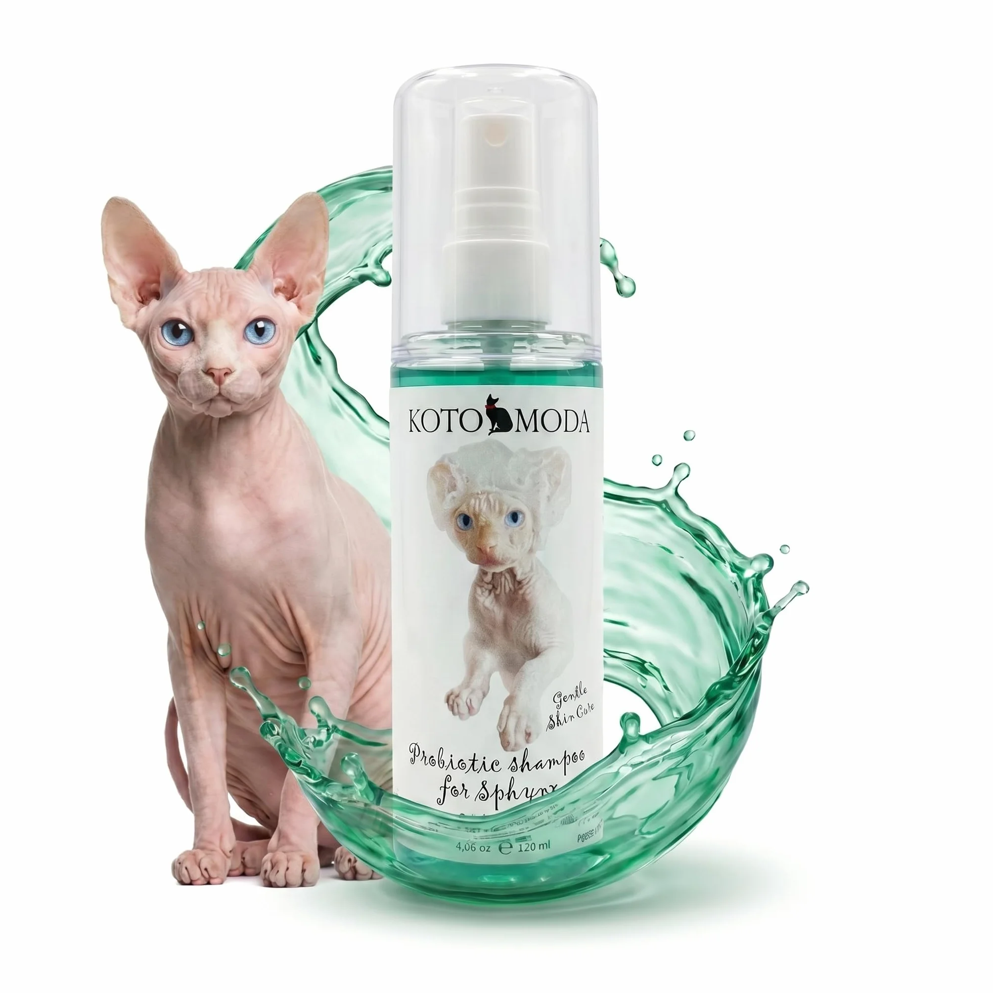 Szampon Probiotyczny dla Kotów Sphynx, 120 ml