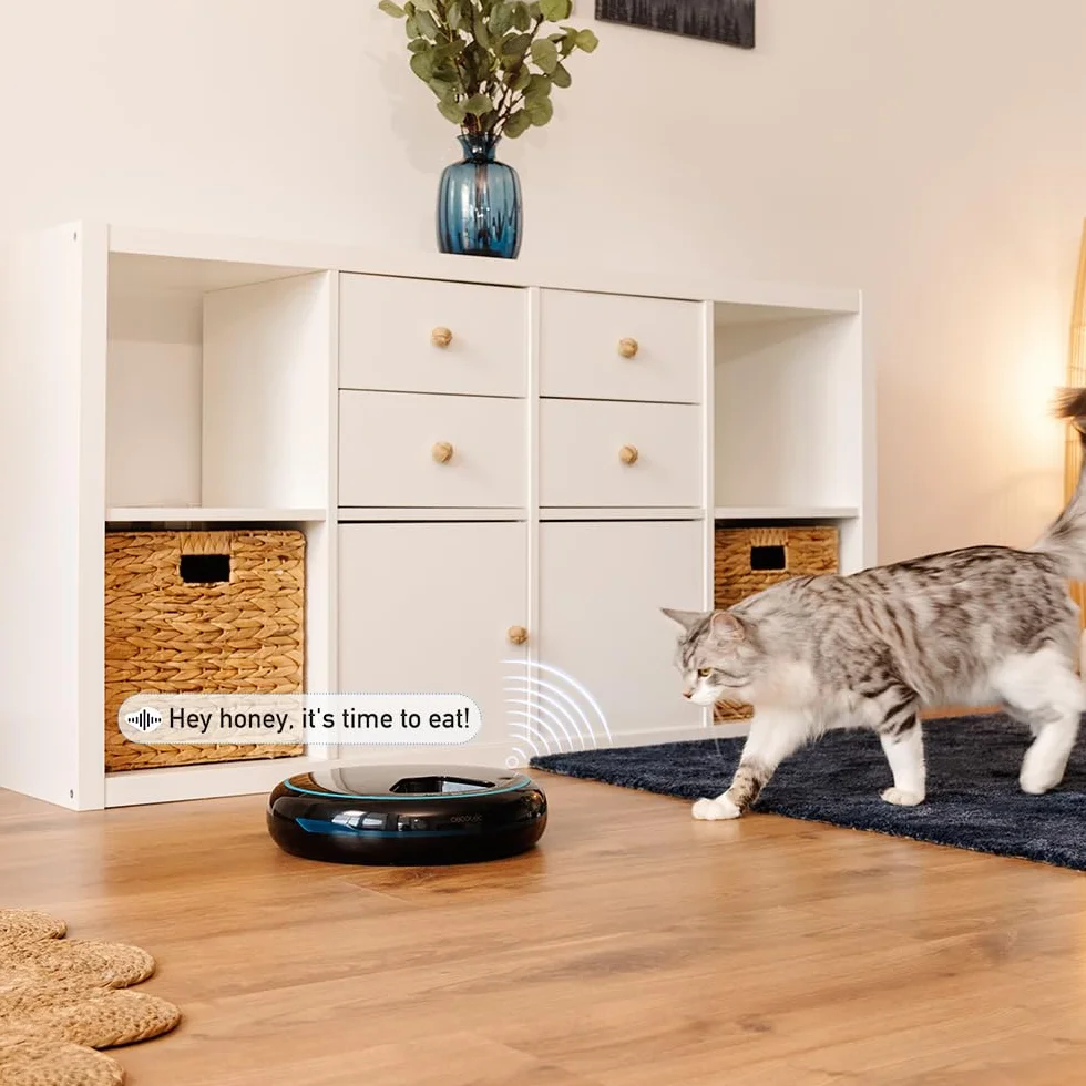 Cecotec Pumba 1600 Purrfect Meal Automatyczne Karmidło 1,6L 4 Sekcje LED Timer Dyktafon