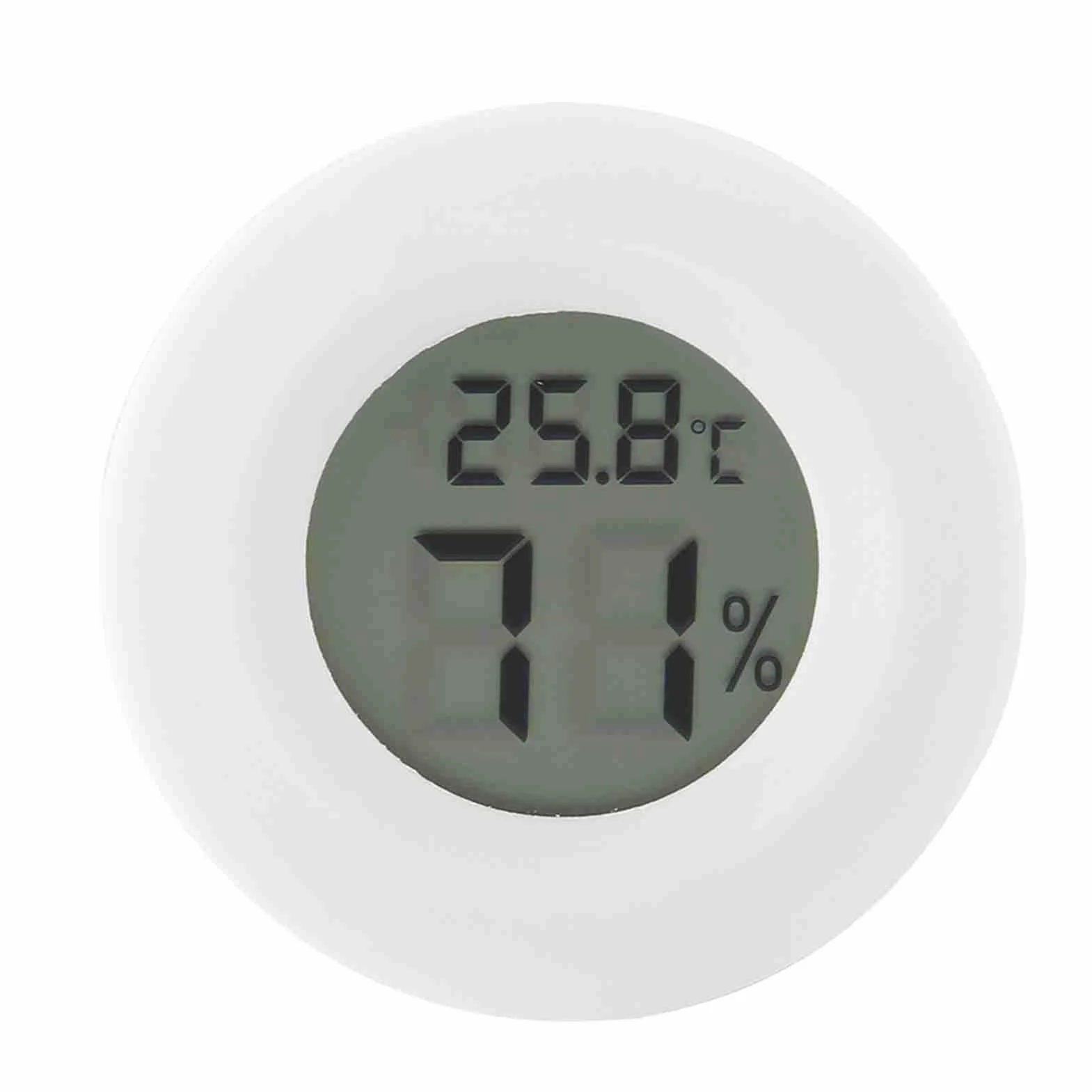 Bewinner Mini Cyfrowy Termometr LCD Higrometr do Terrarium -50℃~70℃ 45mm Biały