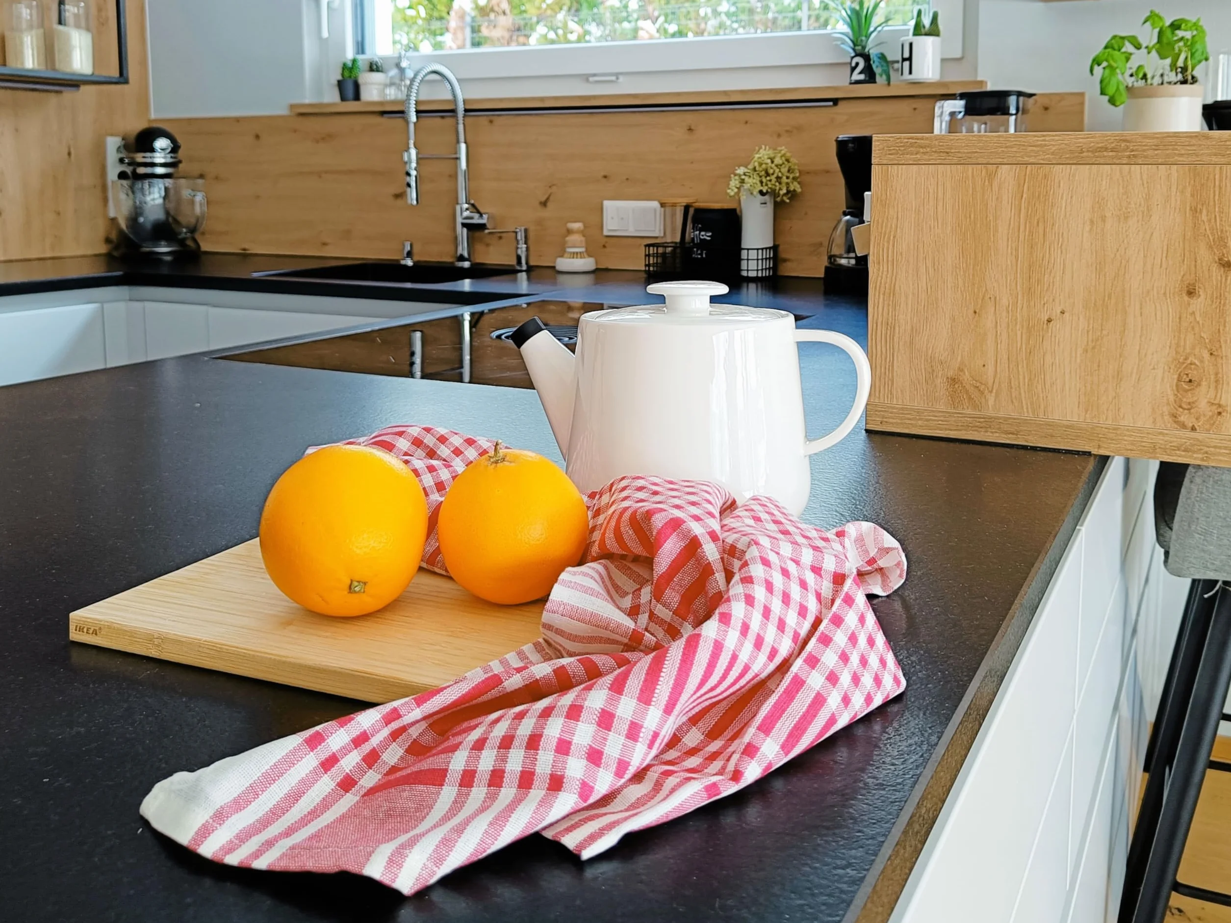 ZOLLNER Ręczniki Kuchenne 5 Szt Ścierki 50x70cm 100% Bawelna Czerwona Kratka