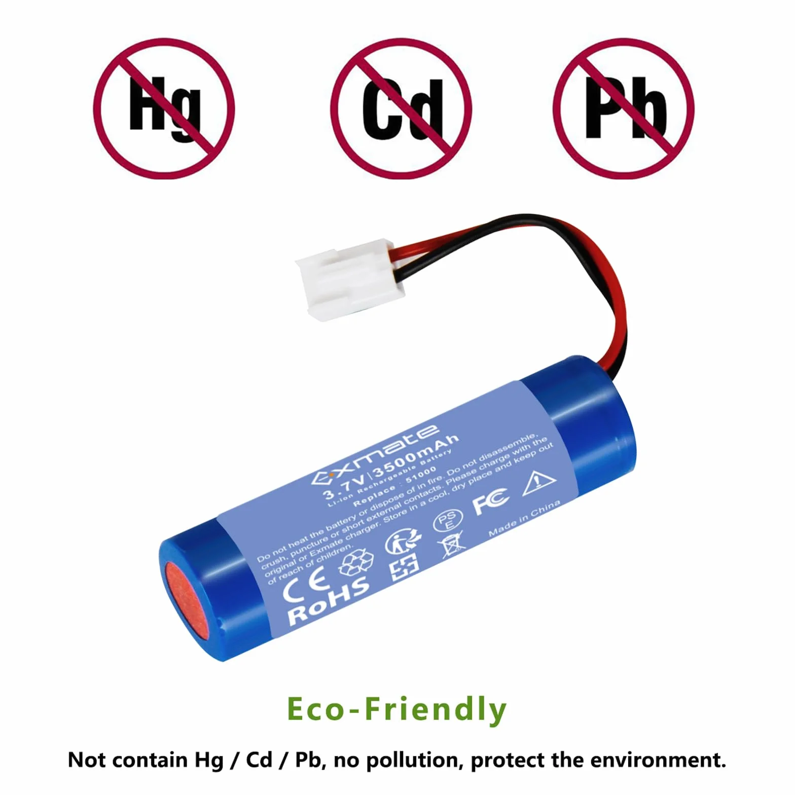 Exmate 3,7 V 3500 mAh akumulator litowo-jonowy do odkurzacza Leifheit Dry&Clean 51000, 51002, 51113, 51114 m. in