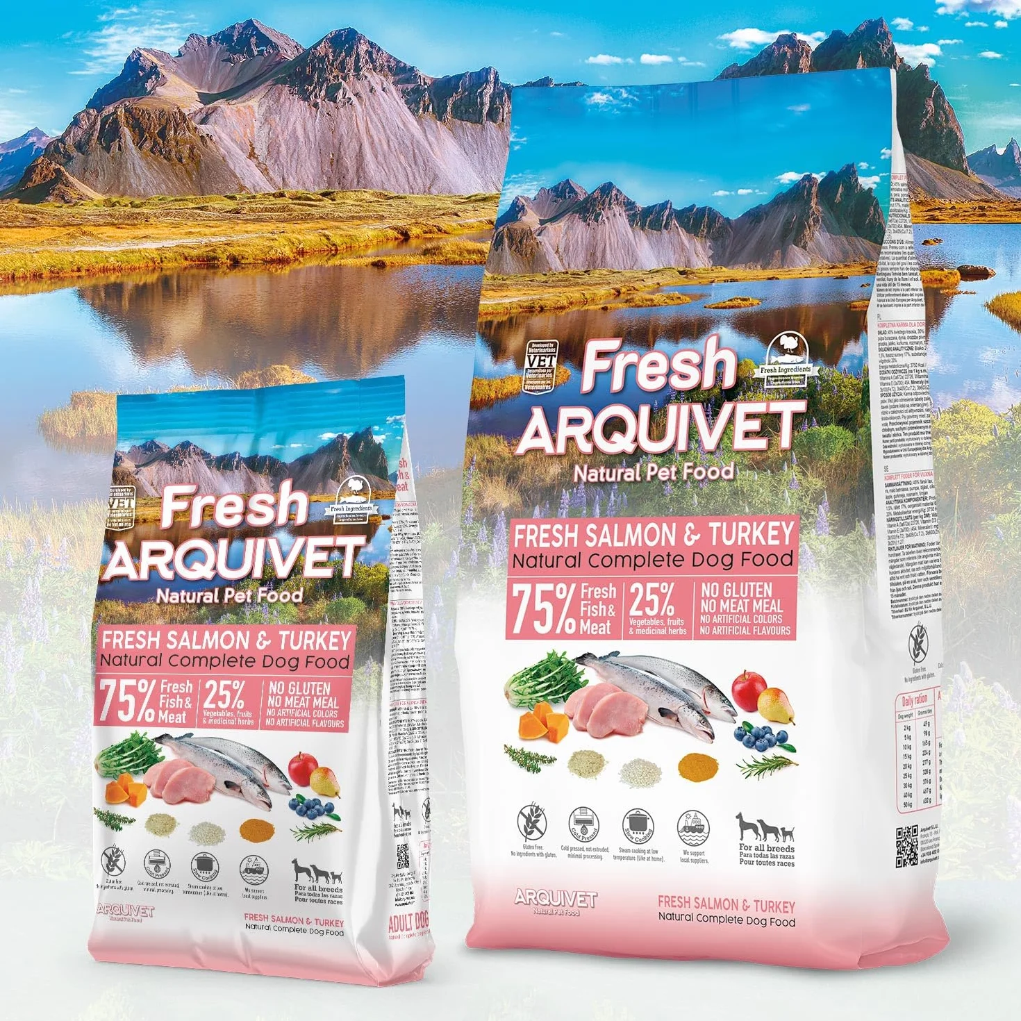 Arquivet Fresh Lachs & Türkei 10 kg karma półwilgotna z łososiem i indykiem