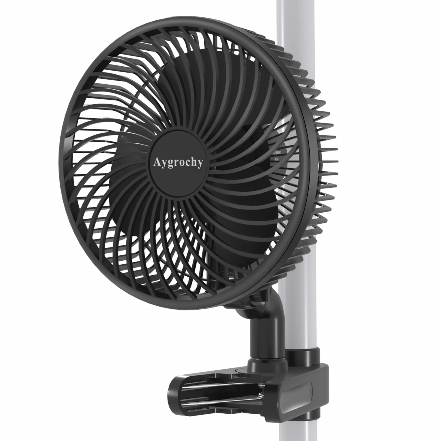 Aygrochy Wentylator z klipsem, oscylanta silnika EC, 10 prędkości, ochrona IP-44, klips wentylatora do Tienda Campaña