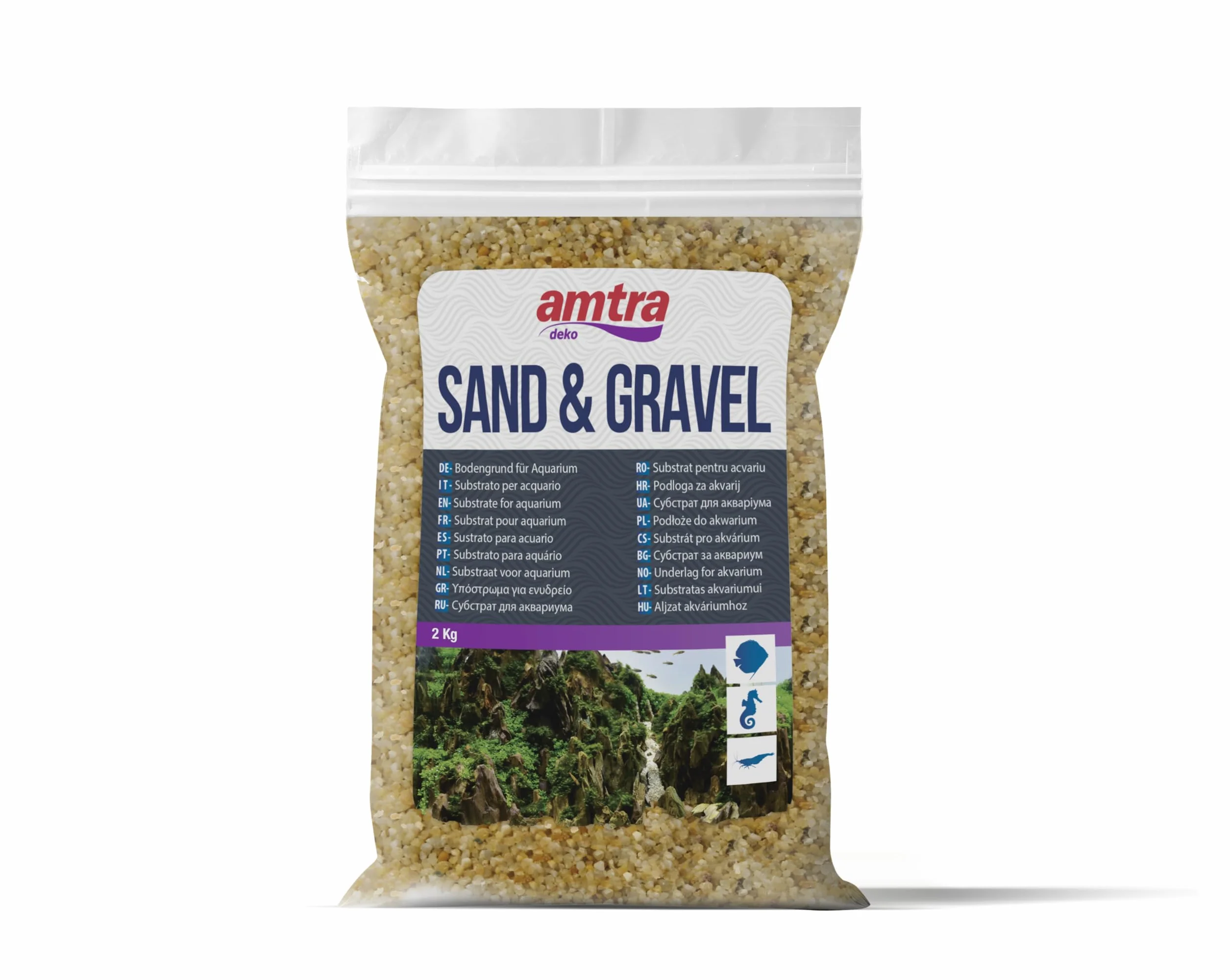 Rosella żwir ozdoby do akwarium 2 kg